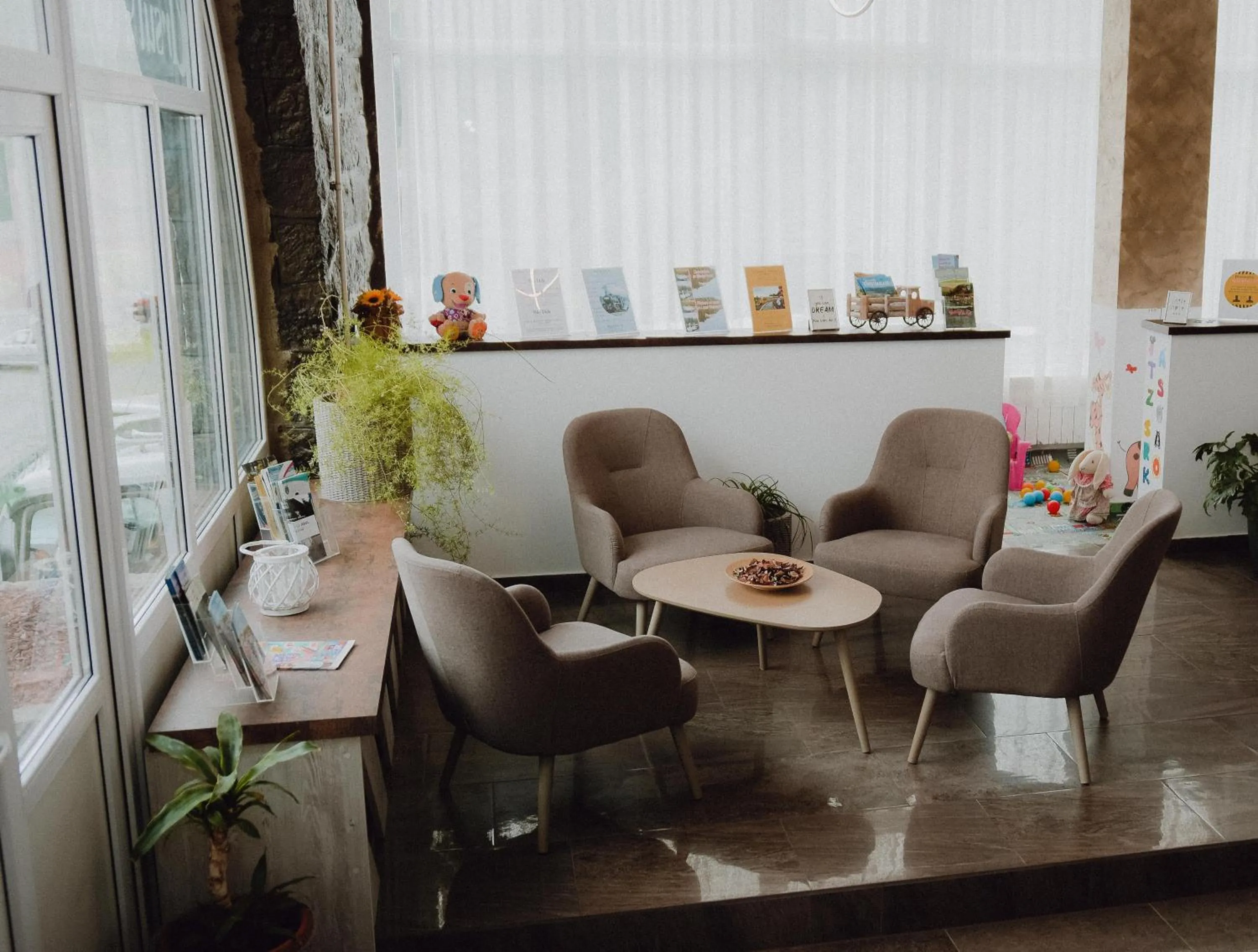 Lobby or reception in Vila Ursul Negru