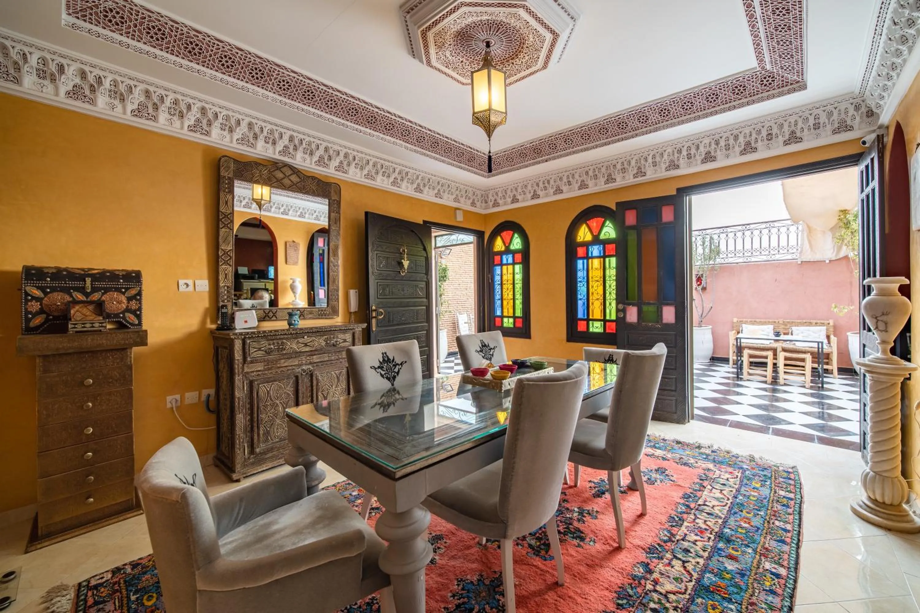 Living room in Riad Appart Arwa