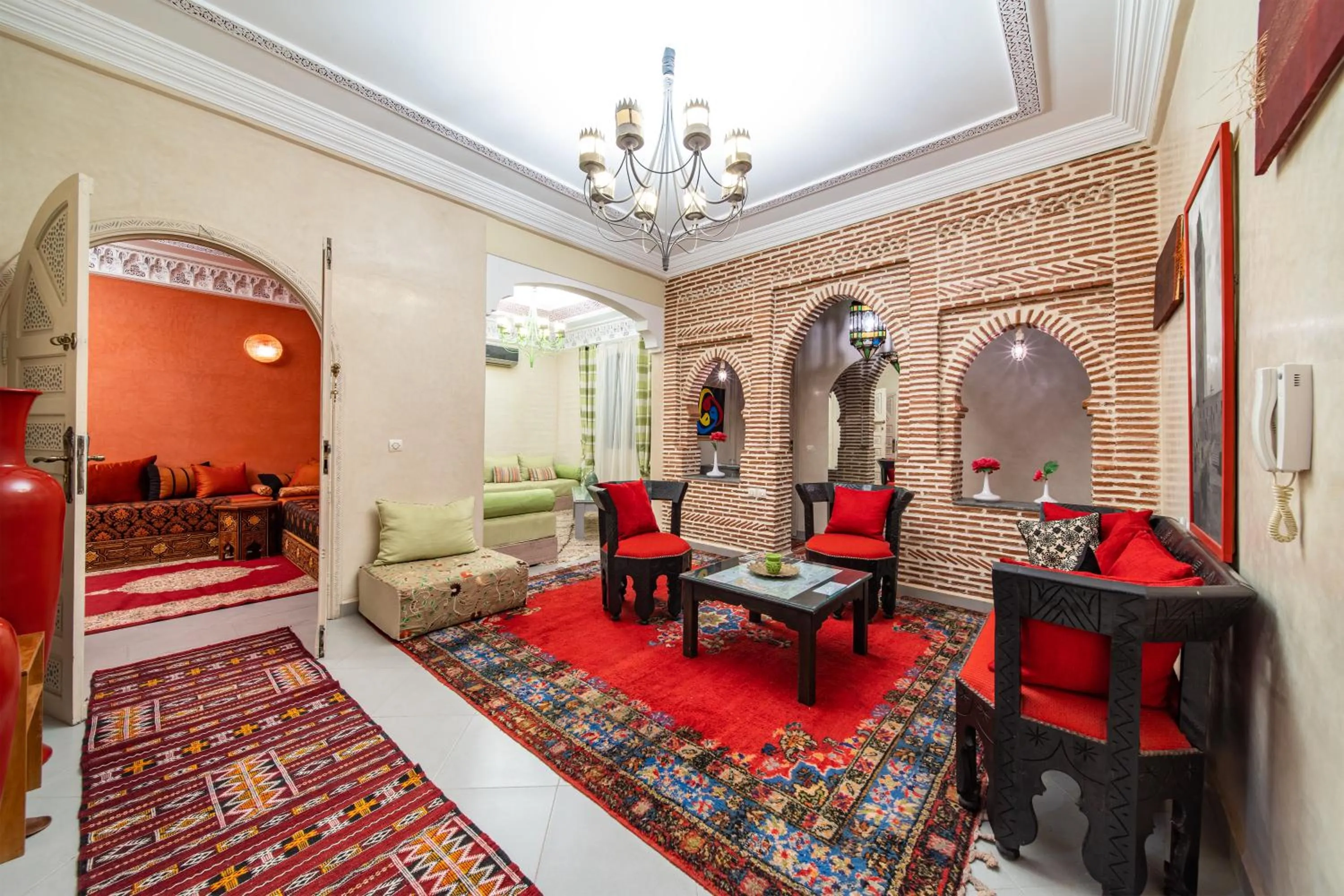 Living room in Riad Appart Arwa