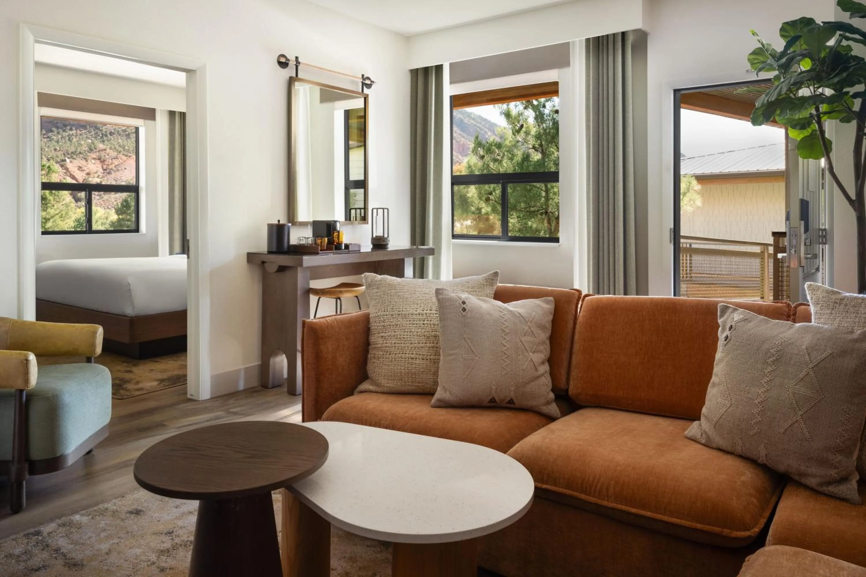 Bedroom in The Red Cliffs Lodge Zion, a Tribute Portfolio Hotel