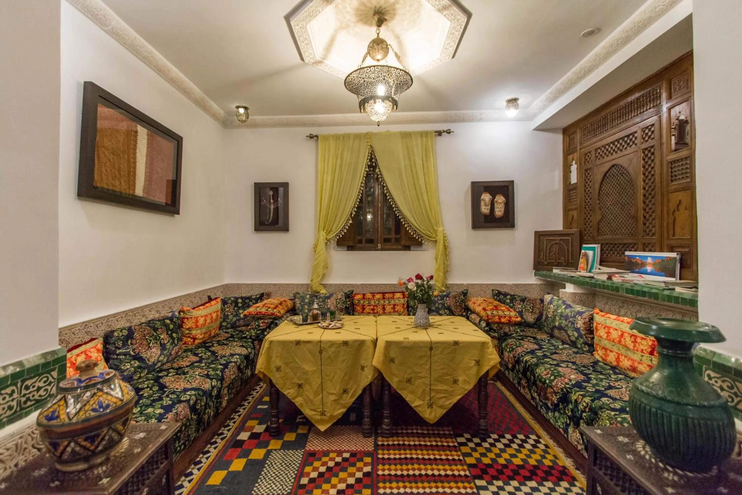 Living room in Dar Fes Medina Ziat