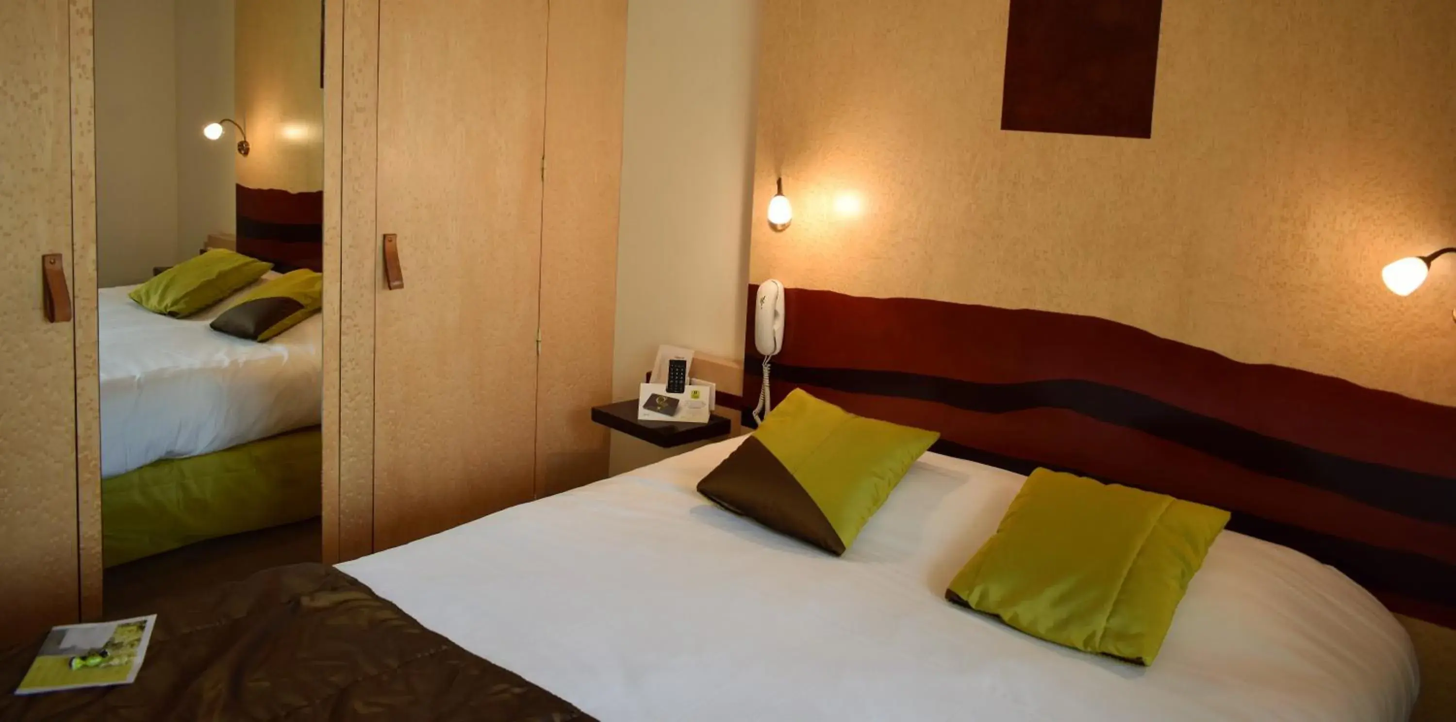 Bedroom, Bed in Logis Hôtel La Fauceille Bedroom, Bed in Logis Hôtel La Fauceille