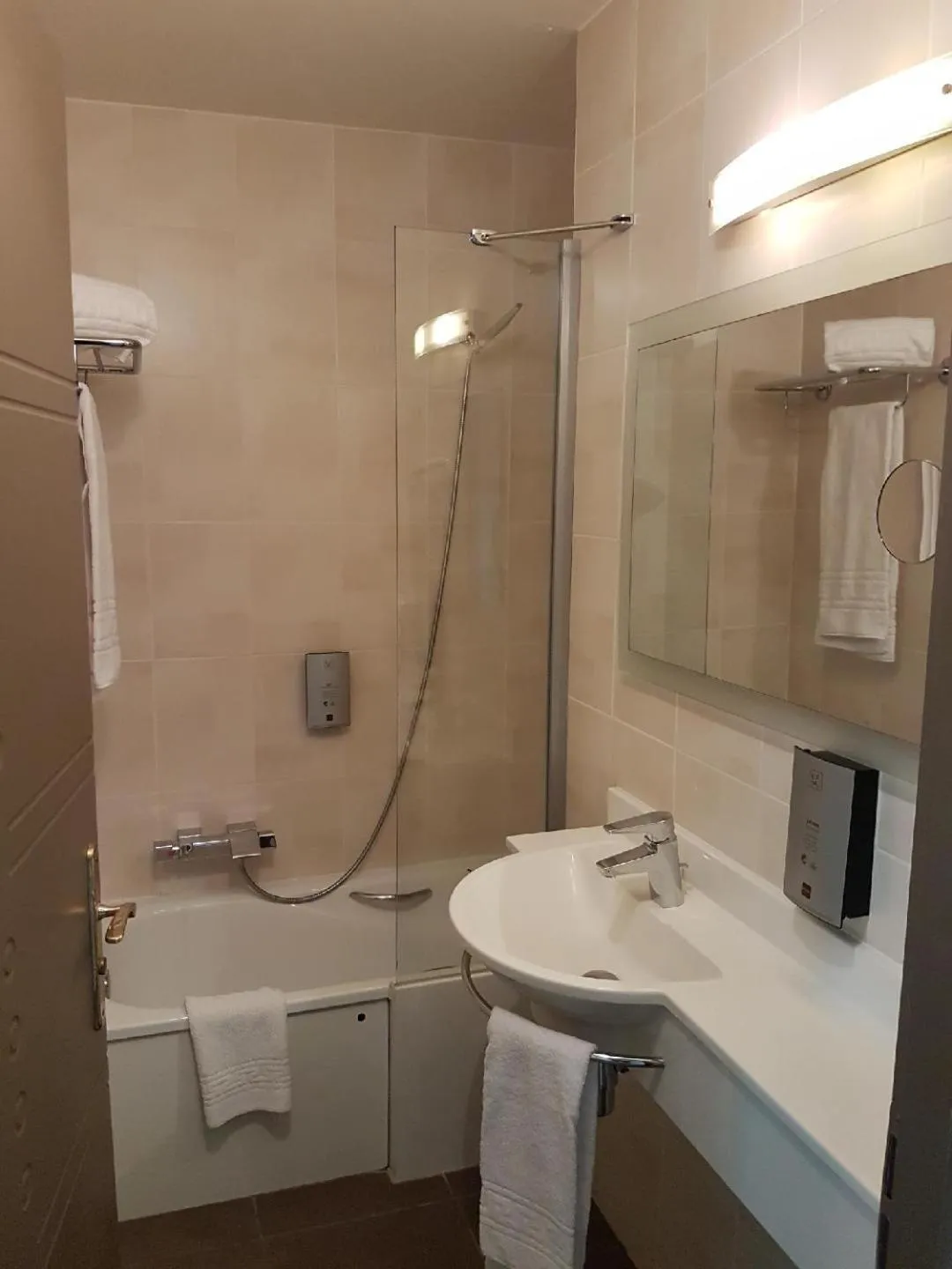 Bathroom in Logis Hôtel La Fauceille