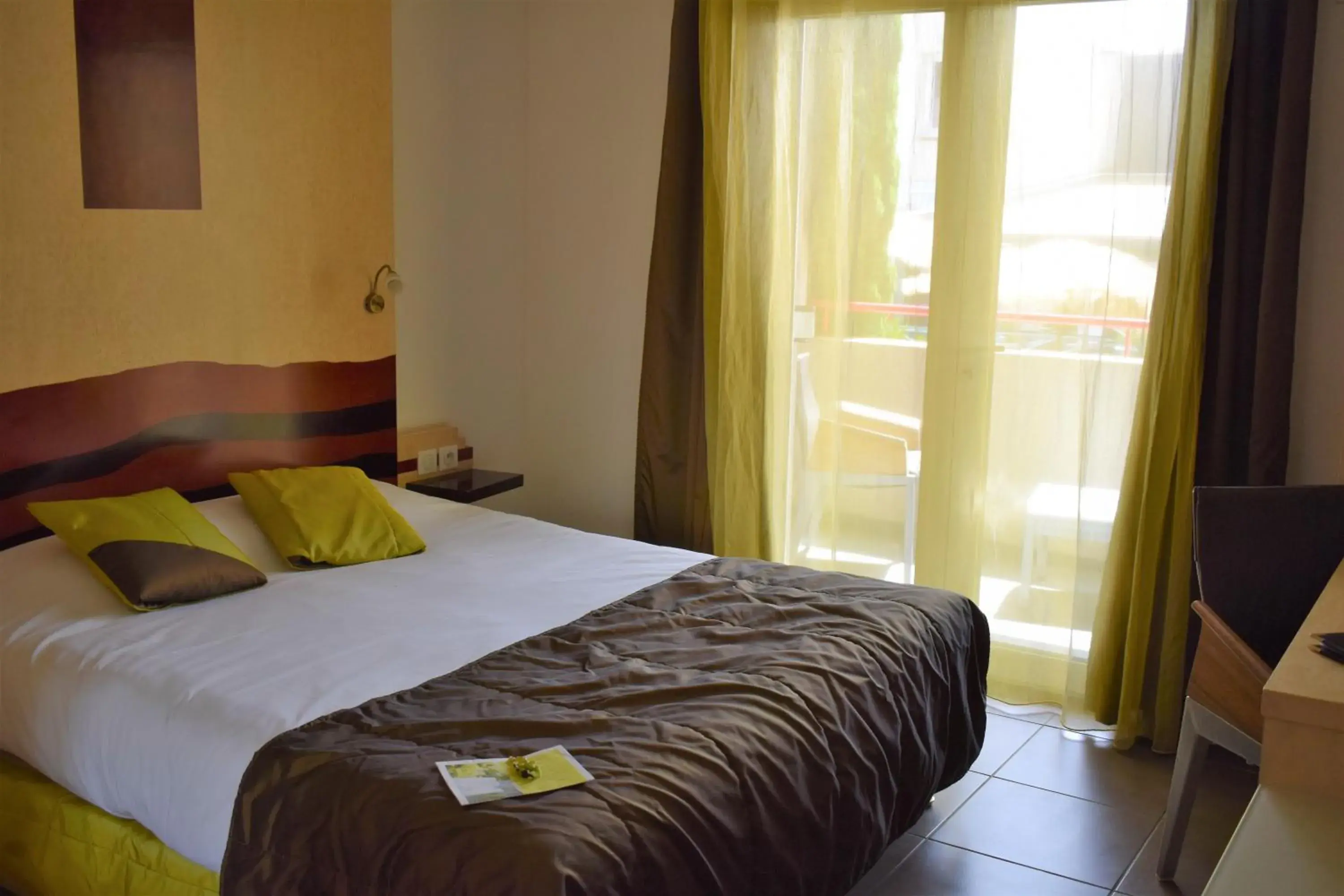 Bedroom, Bed in Logis Hôtel La Fauceille Bedroom, Bed in Logis Hôtel La Fauceille