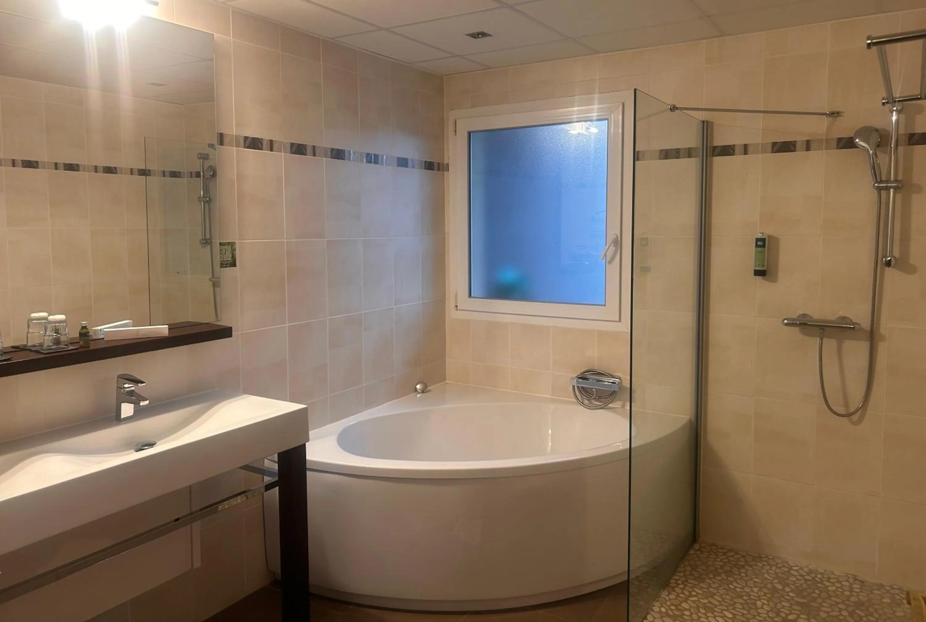 Bathroom in Logis Hôtel La Fauceille