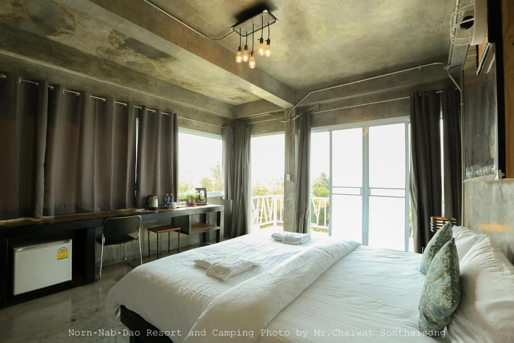 Bed in Norn Nab Dao RimPhu Resort