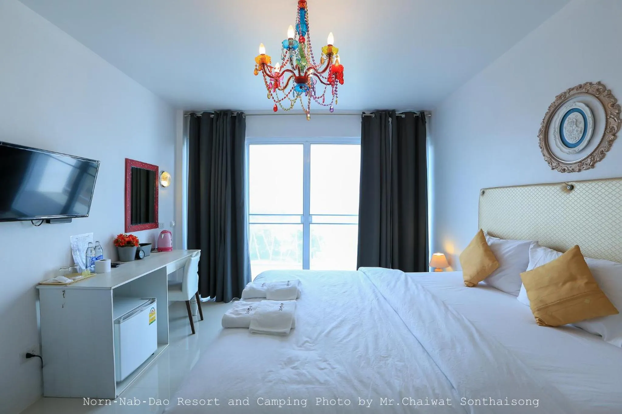 Bed in Norn Nab Dao RimPhu Resort