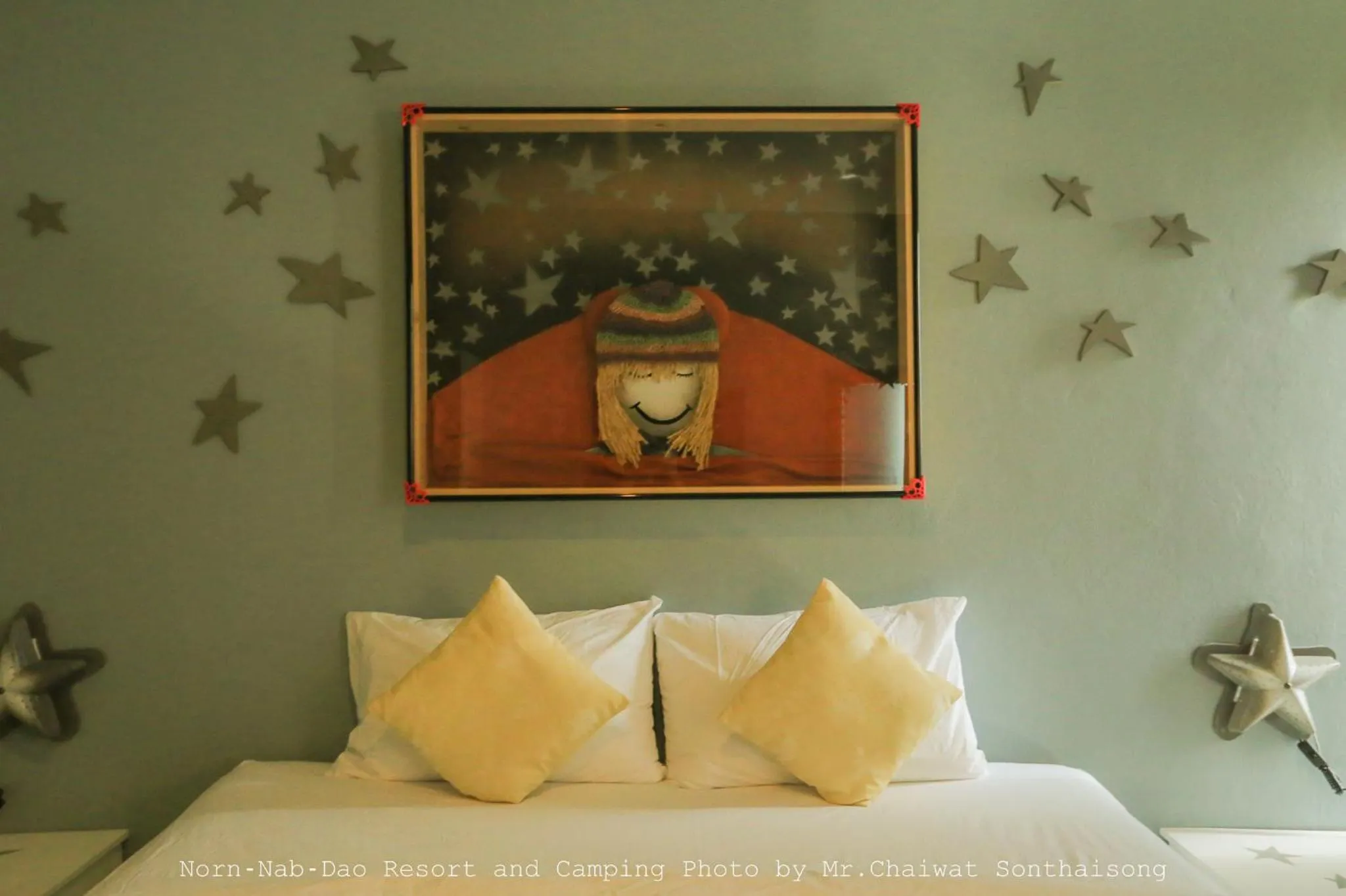 Bed in Norn Nab Dao RimPhu Resort