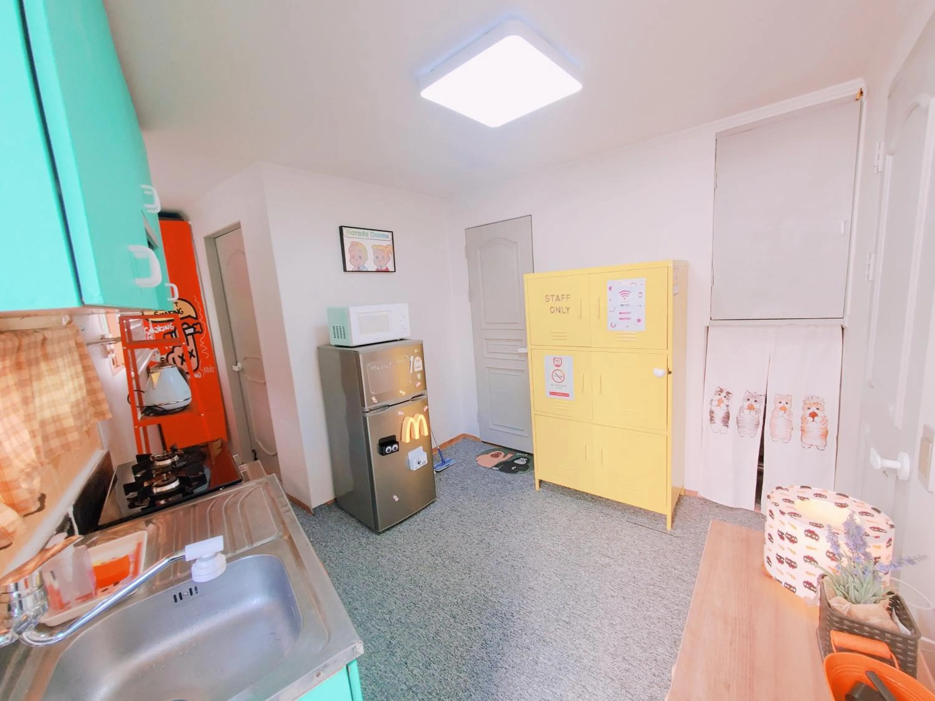 Kitchen or kitchenette in Naru Hostel Korea