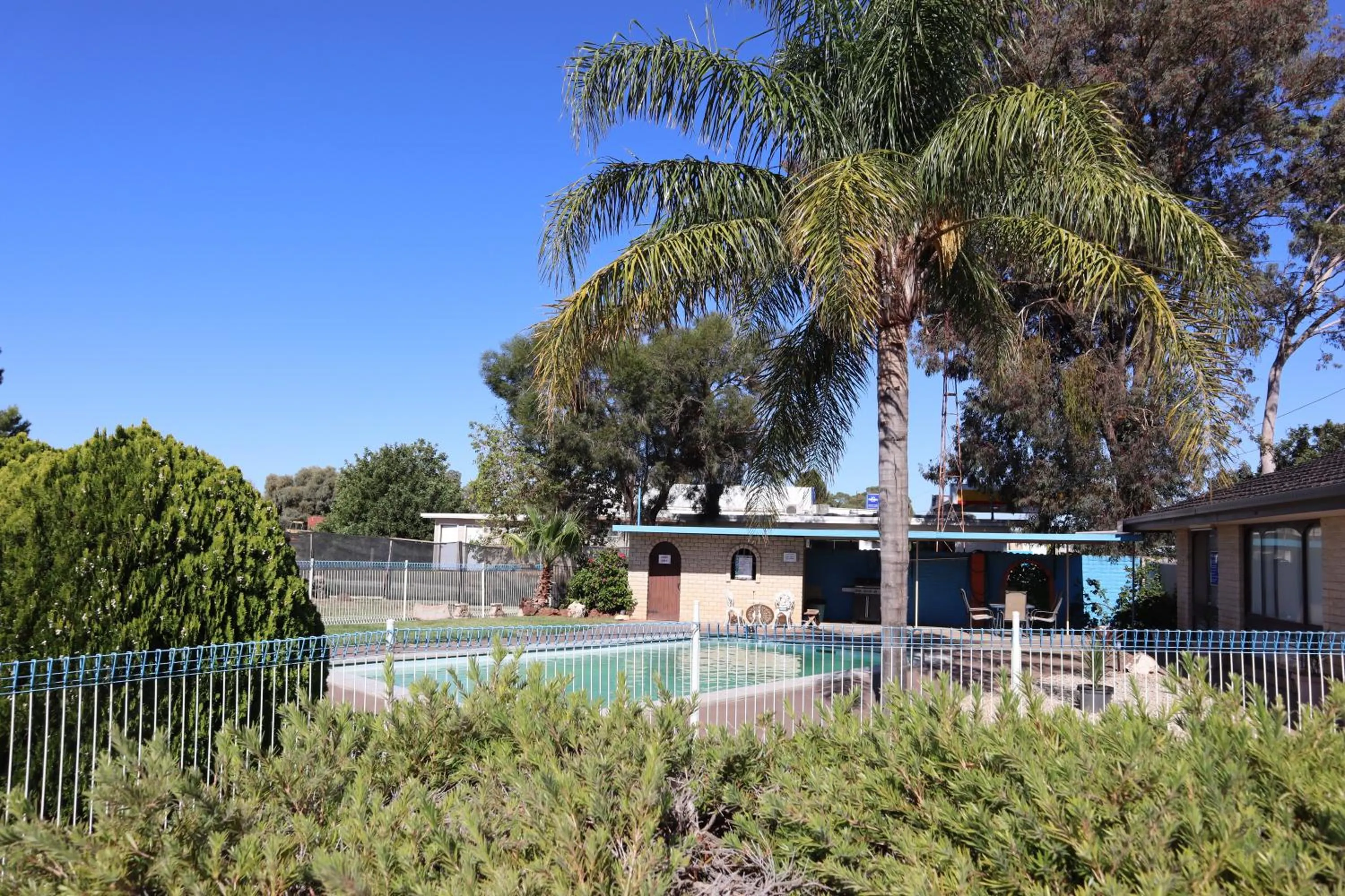 Swimming pool in Capri Motel