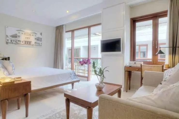 Bed in Seminyak Lagoon All Suites Hotel