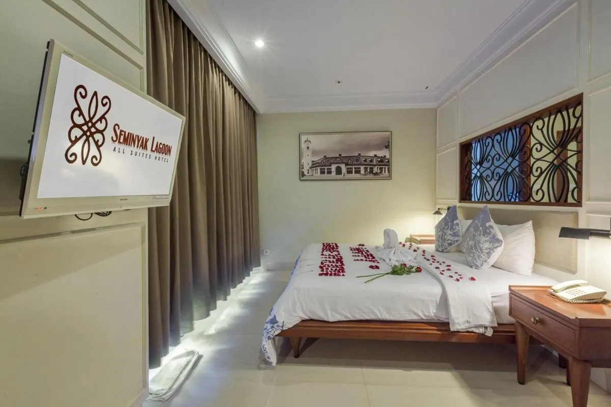 Bed in Seminyak Lagoon All Suites Hotel