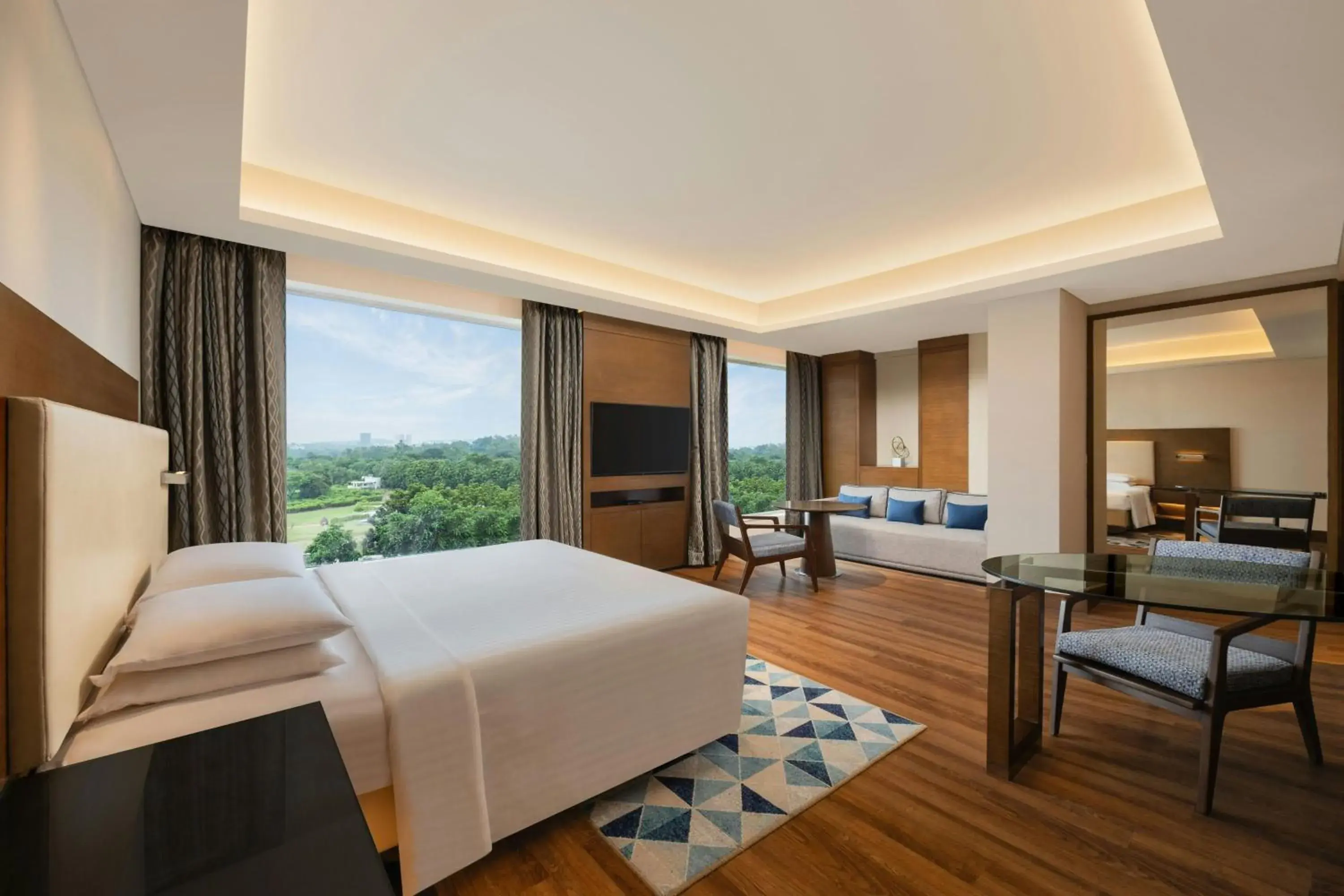 Junior Suite, 1 King, City View, Executive Lounge Access, 2 pieces laundry per day - single occupancy in Courtyard by Marriott Bhopal Junior Suite, 1 King, City View, Executive Lounge Access, 2 pieces laundry per day - single occupancy in Courtyard by Marriott Bhopal