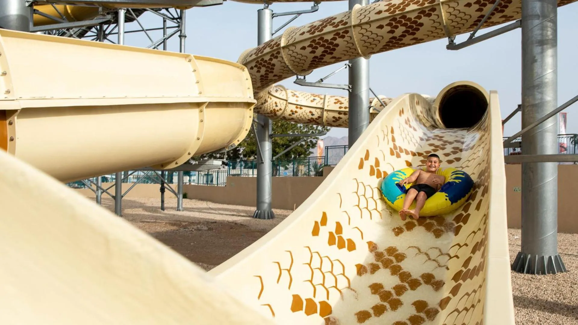 Aqua park in U Splash Resort Eilat