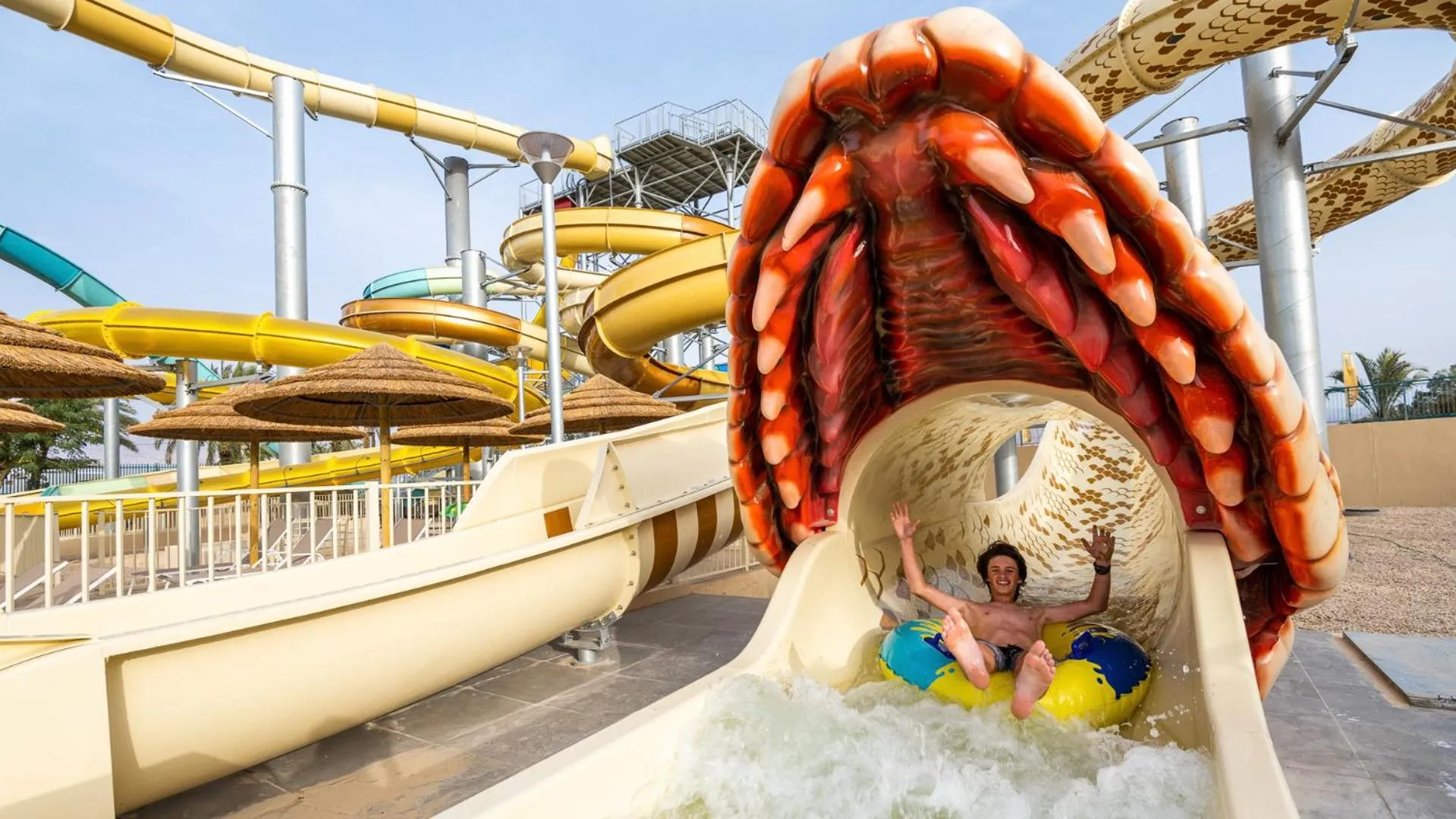 Aqua park in U Splash Resort Eilat