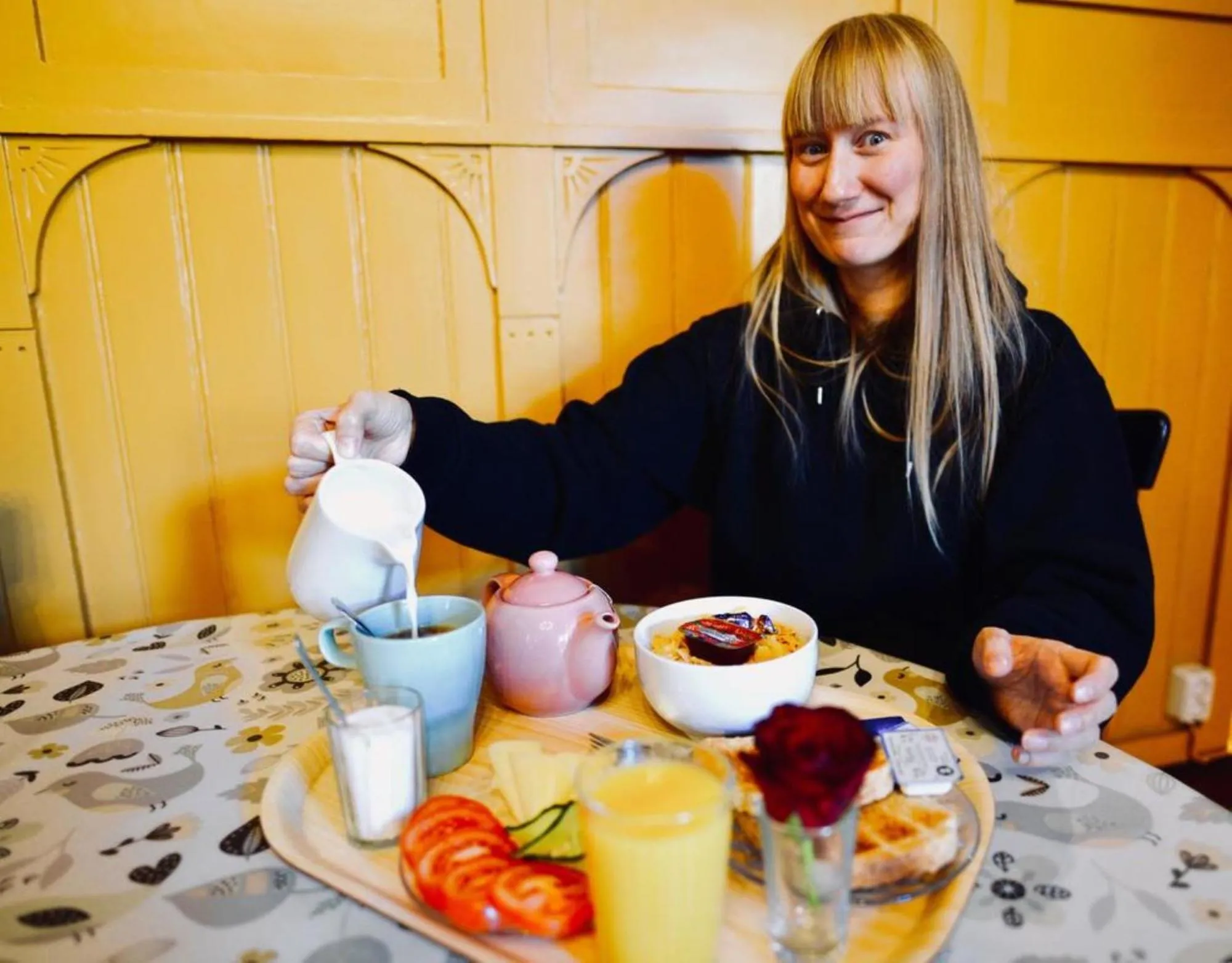 Kitchen or kitchenette in Hostel Diana Park