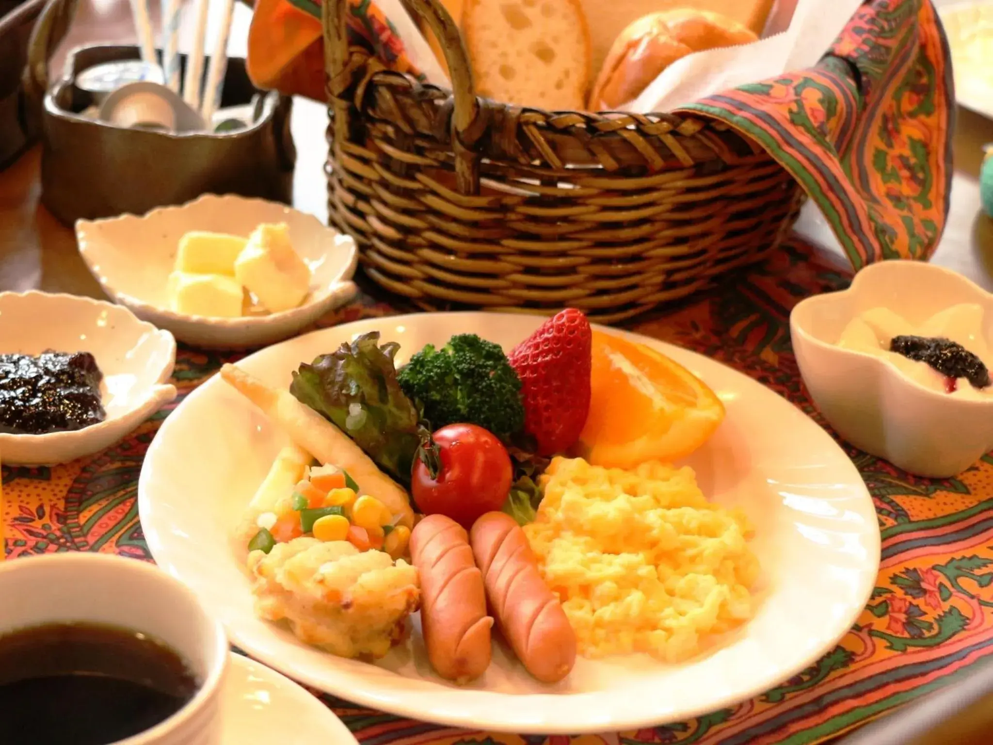Breakfast, Food in Lodge Yukiyama