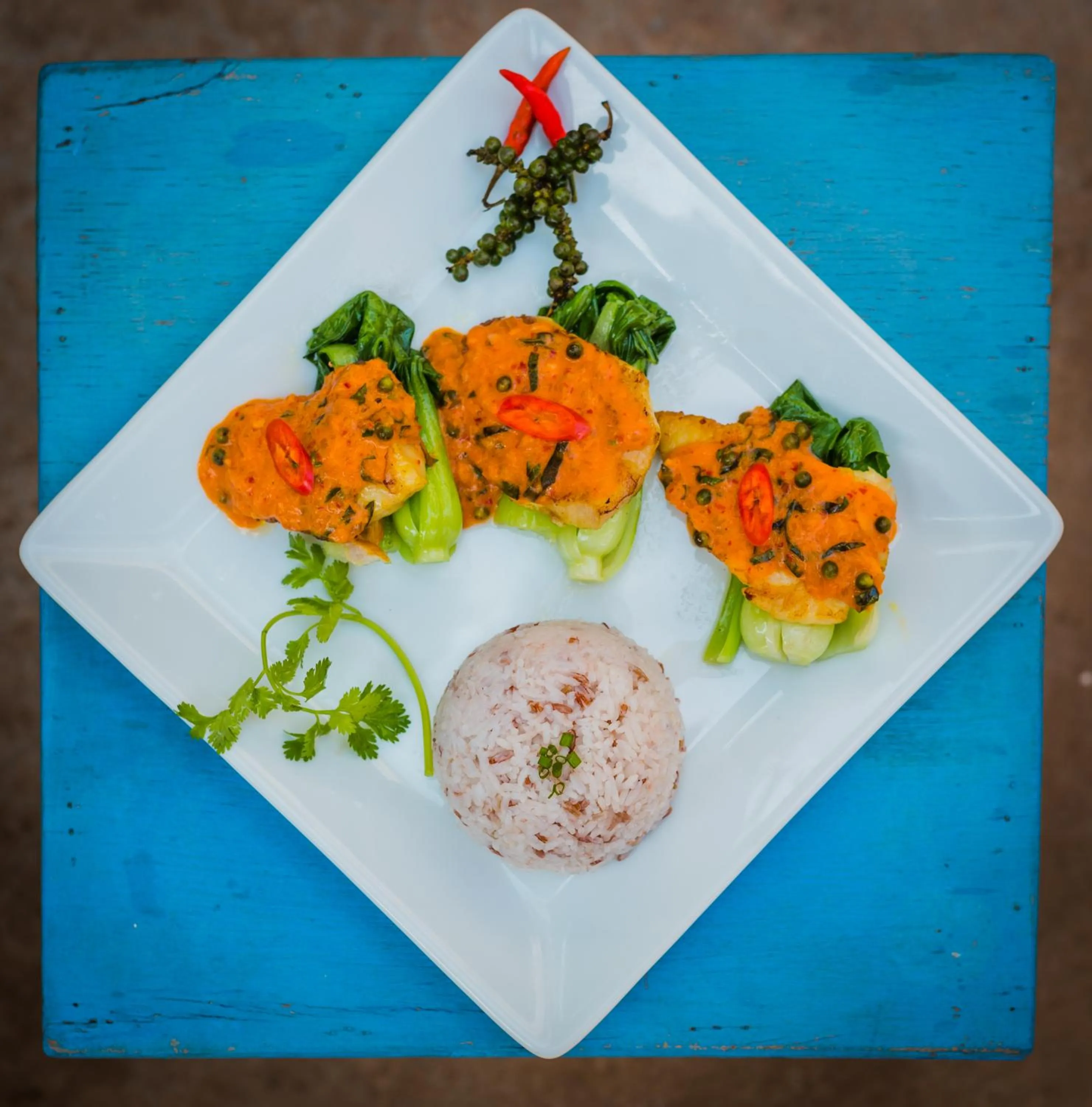 Food close-up in Baby Elephant Boutique Hotel