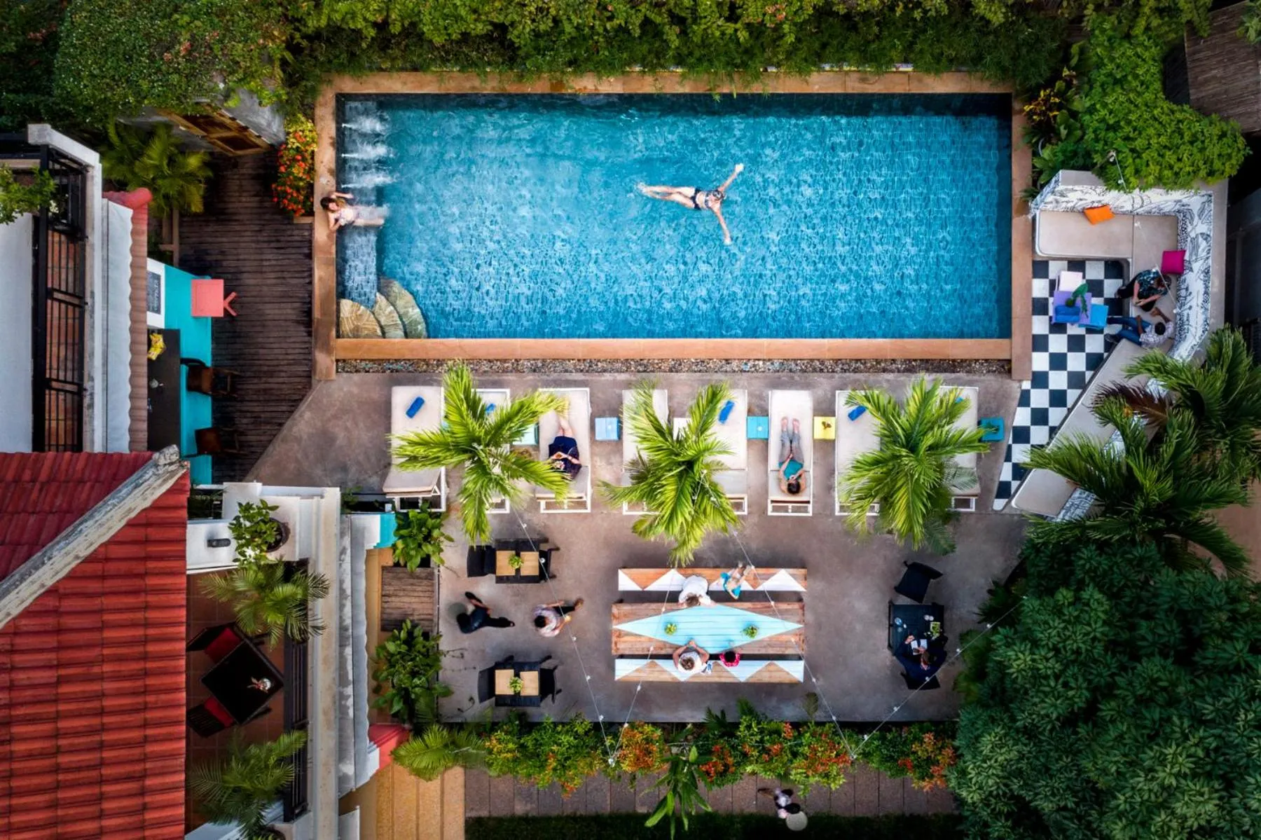 Swimming pool in Baby Elephant Boutique Hotel