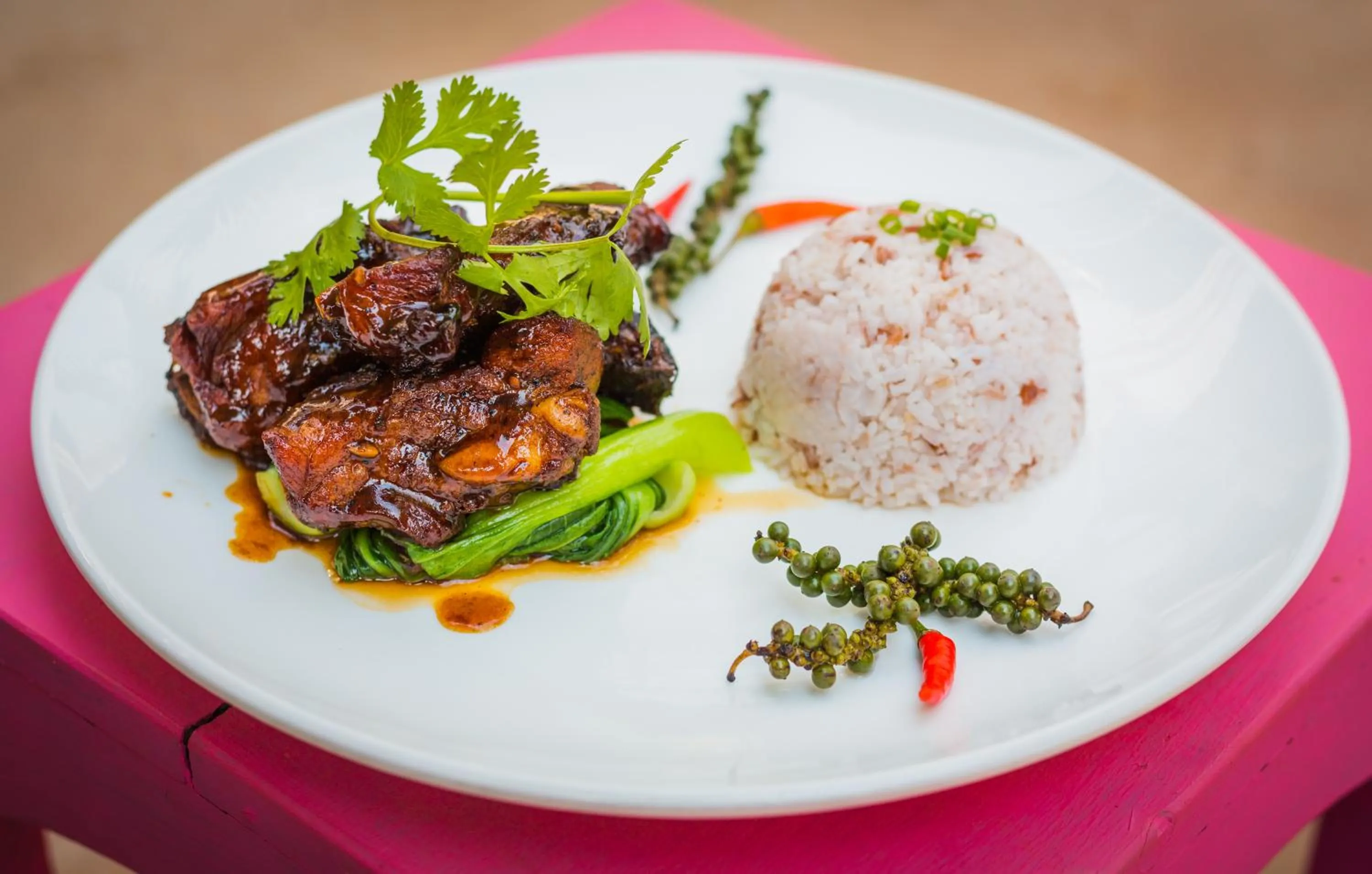 Food close-up in Baby Elephant Boutique Hotel