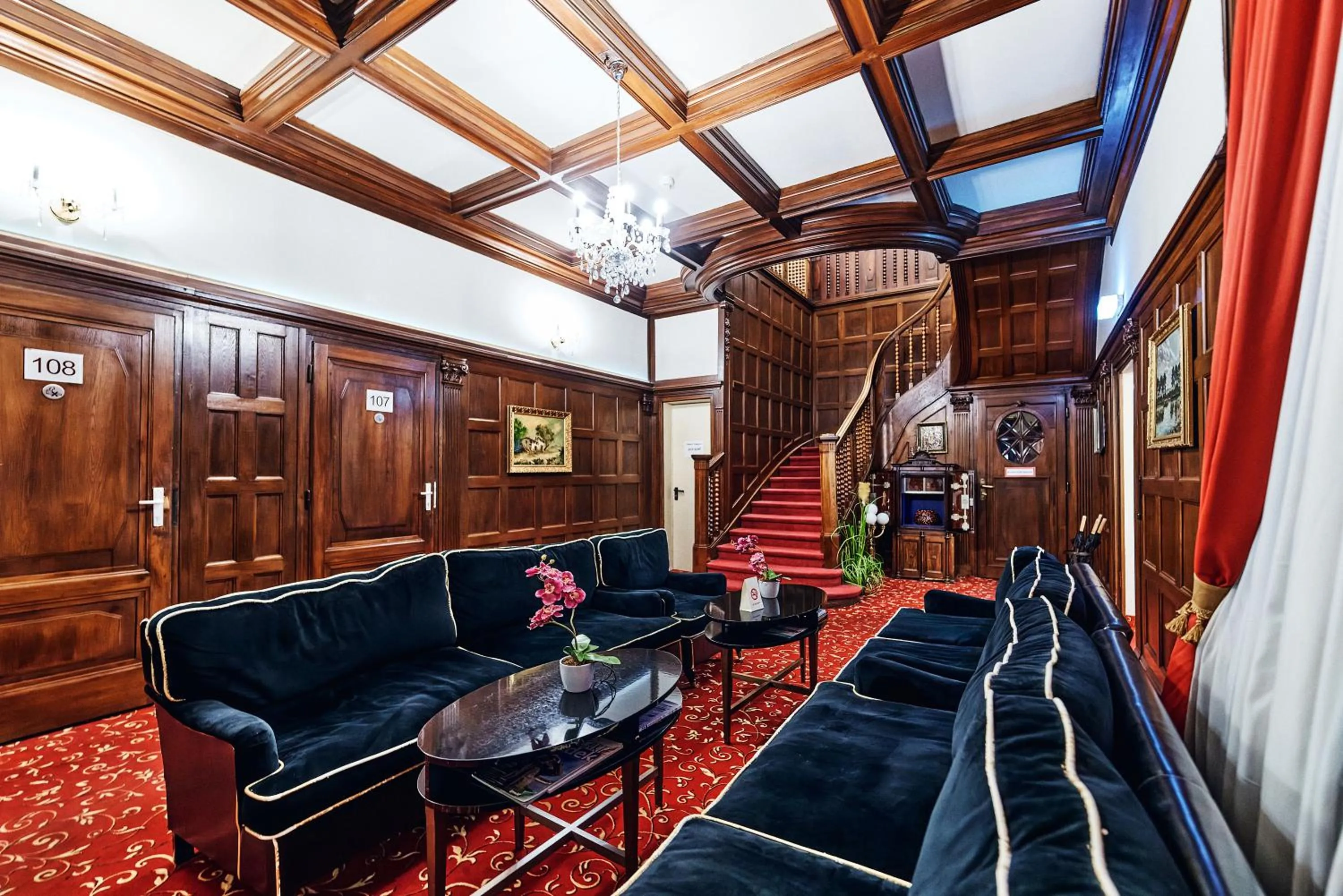 Seating area in Hotel Pension Baron am Schottentor