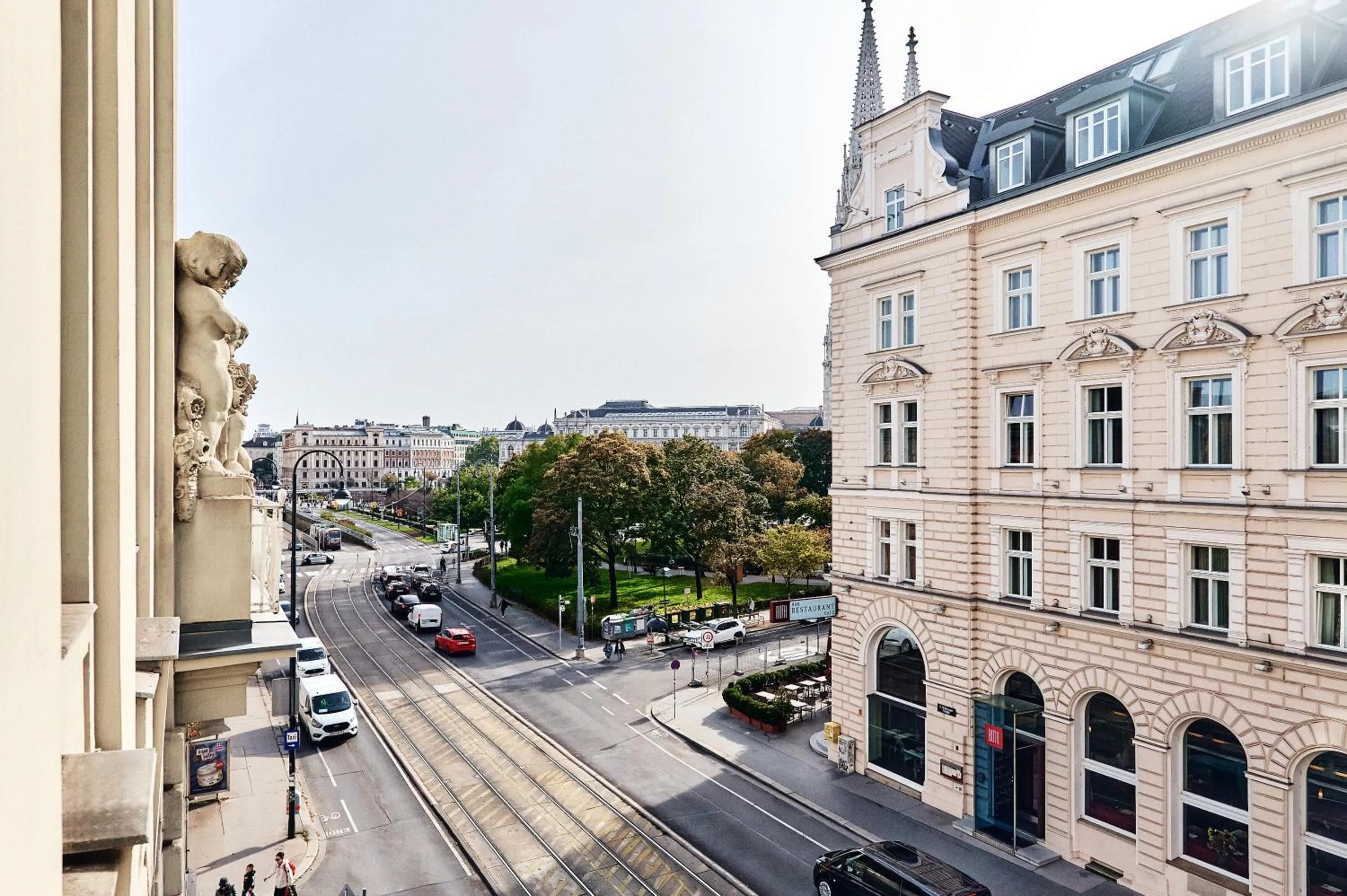 View (from property/room) in Hotel Pension Baron am Schottentor