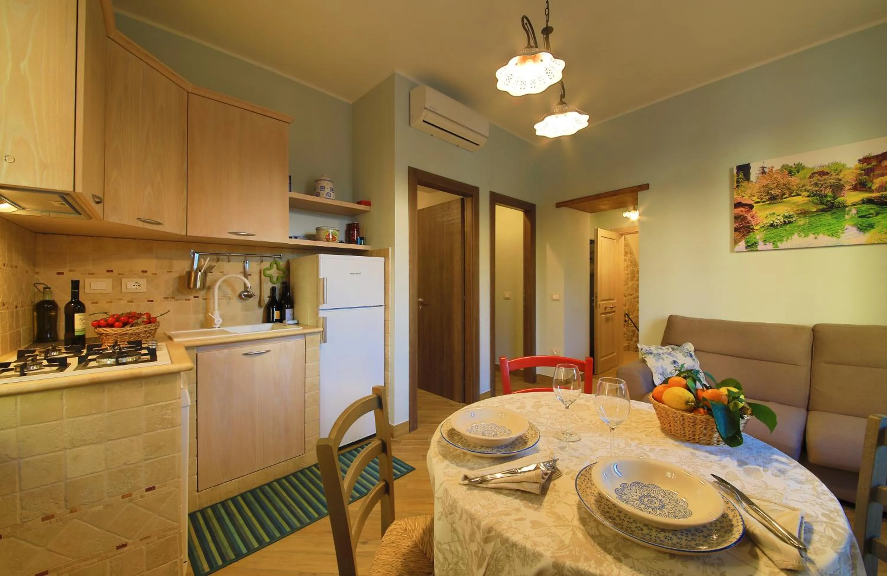 Kitchen or kitchenette in Casa Vacanze La Portella
