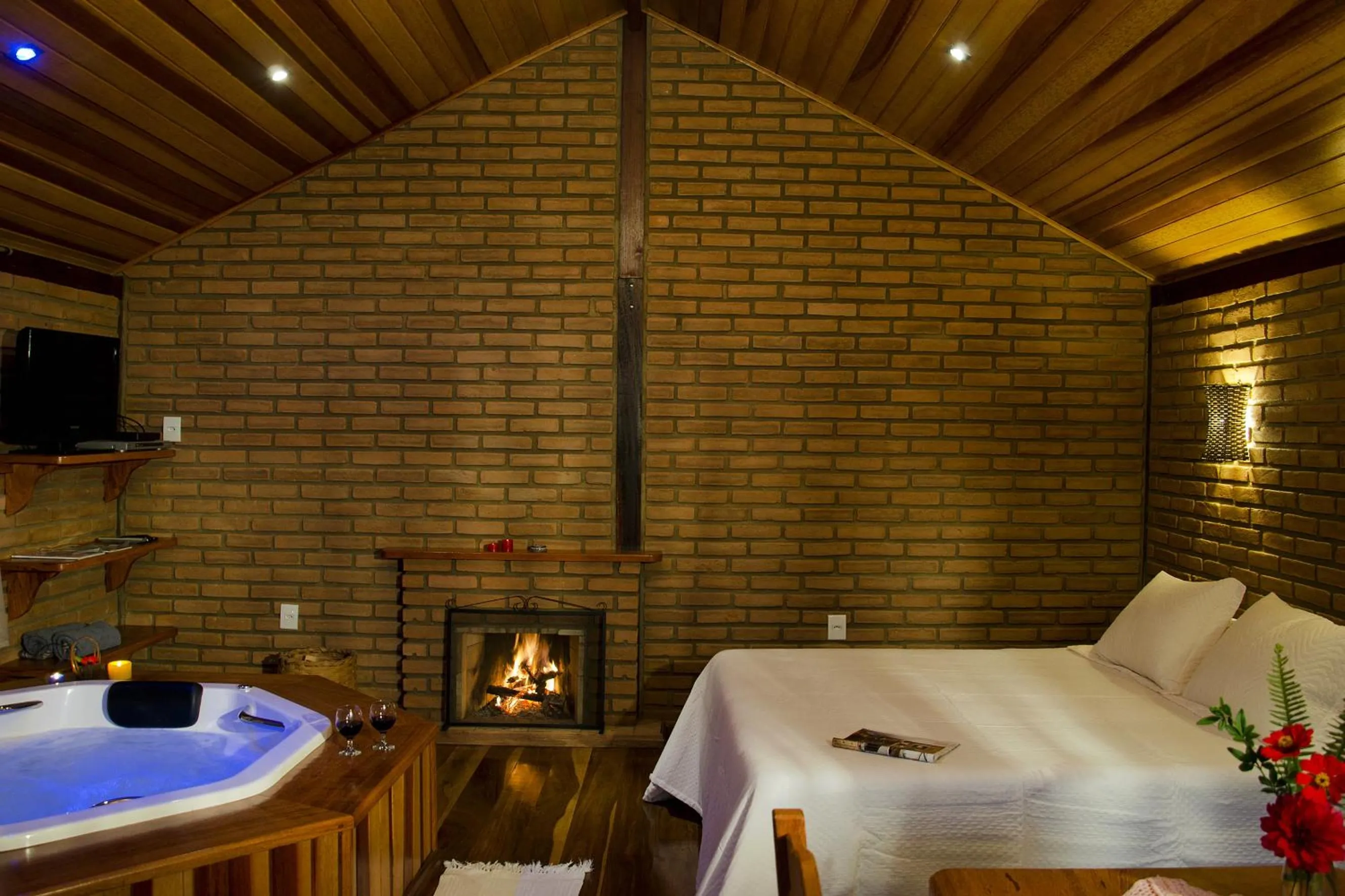 Bed in Pousada Vista Bonita