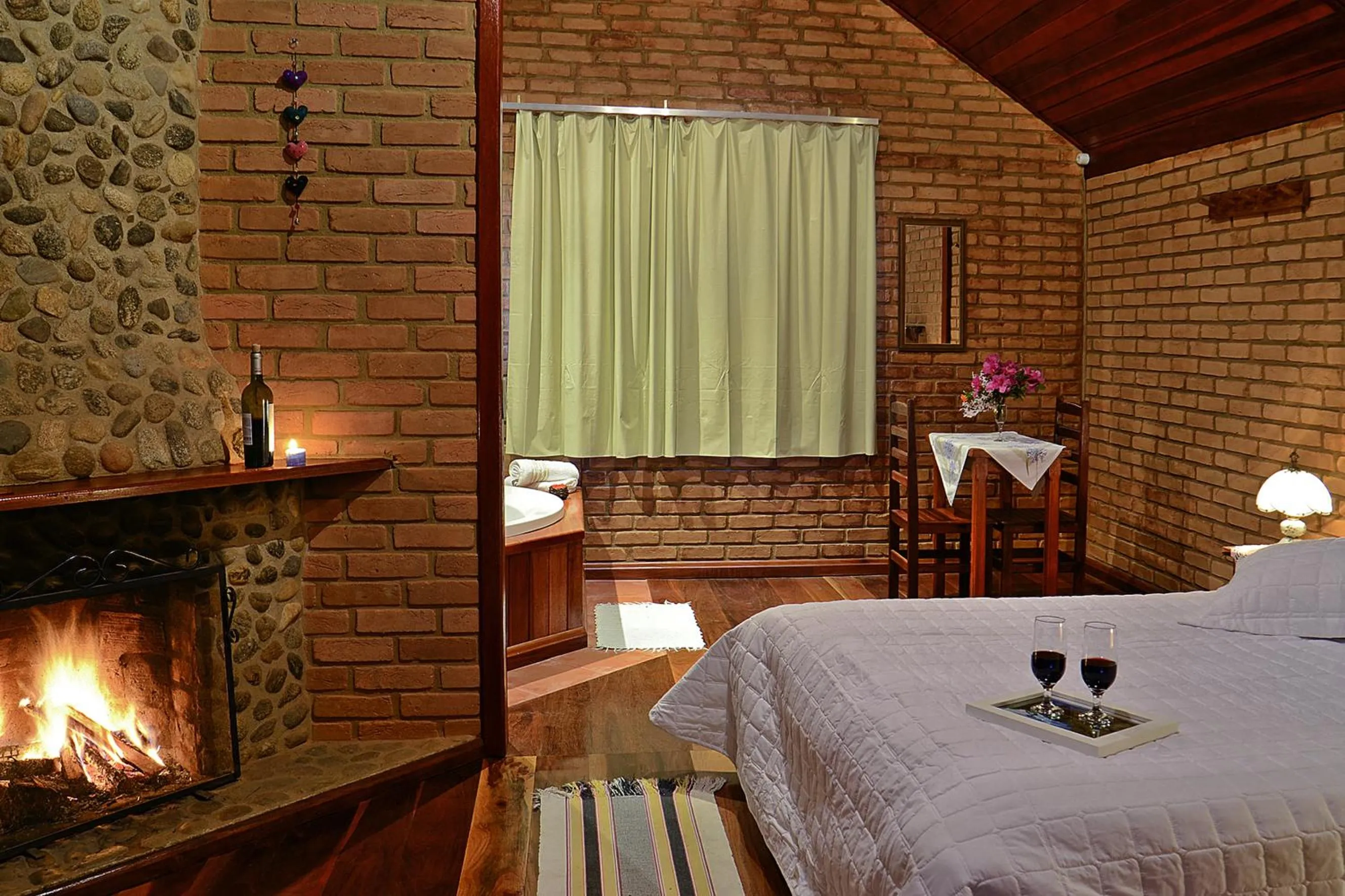 Bed in Pousada Vista Bonita