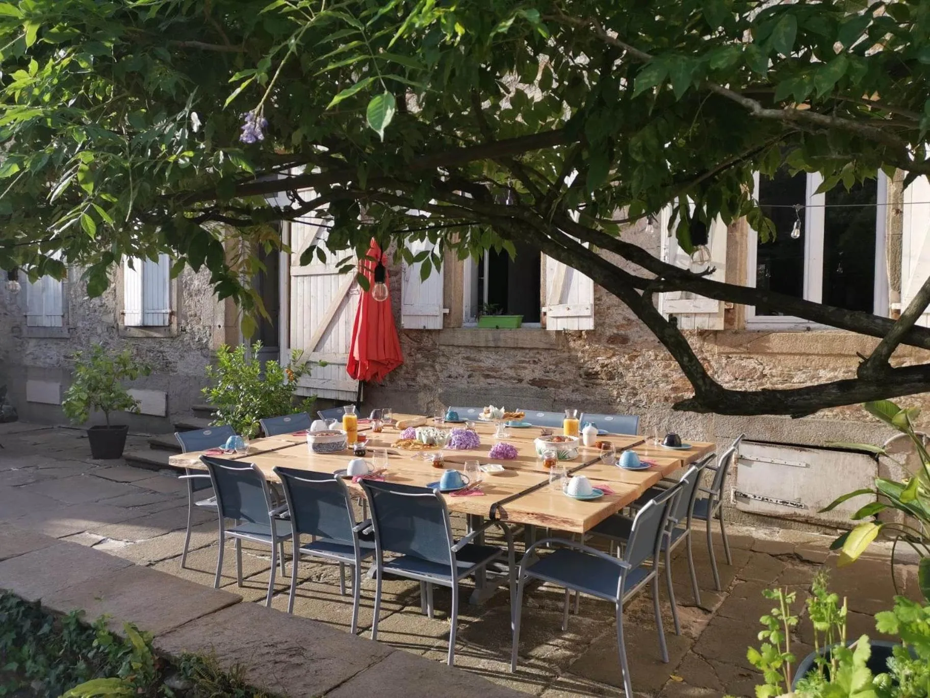 Patio in Bastide du Thoré