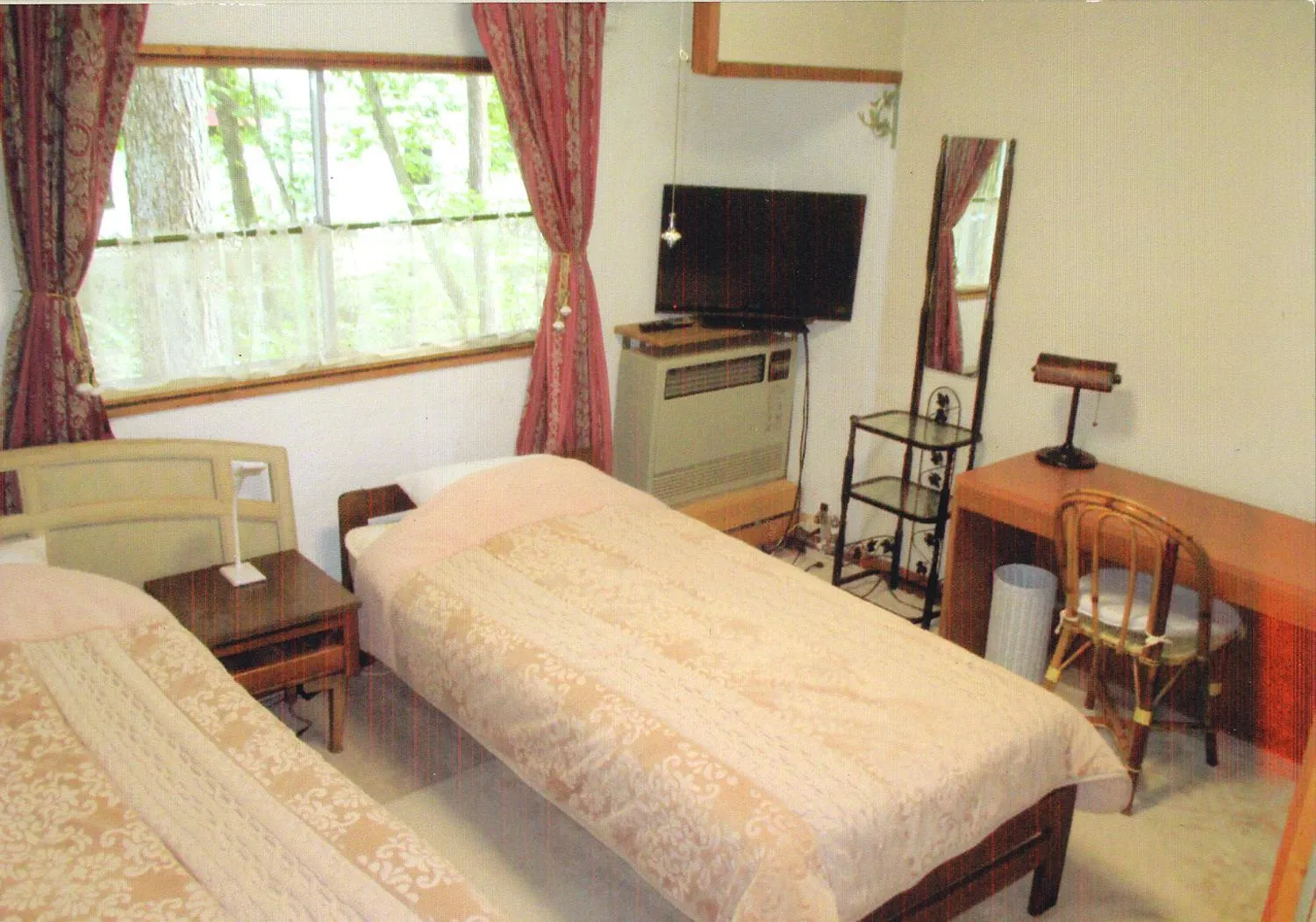 Bed in Pension Hakuba 70