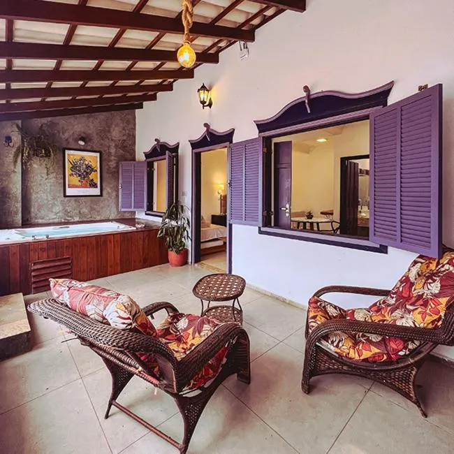 Hot Tub in Chalés Terraviva