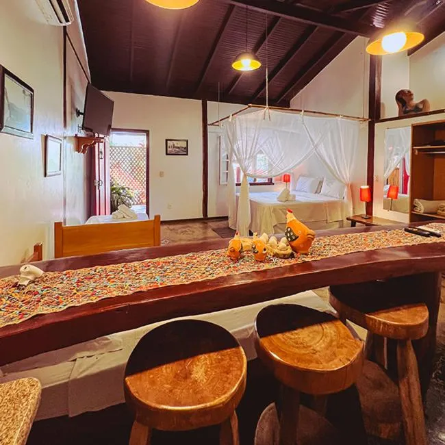 Dining area in Chalés Terraviva