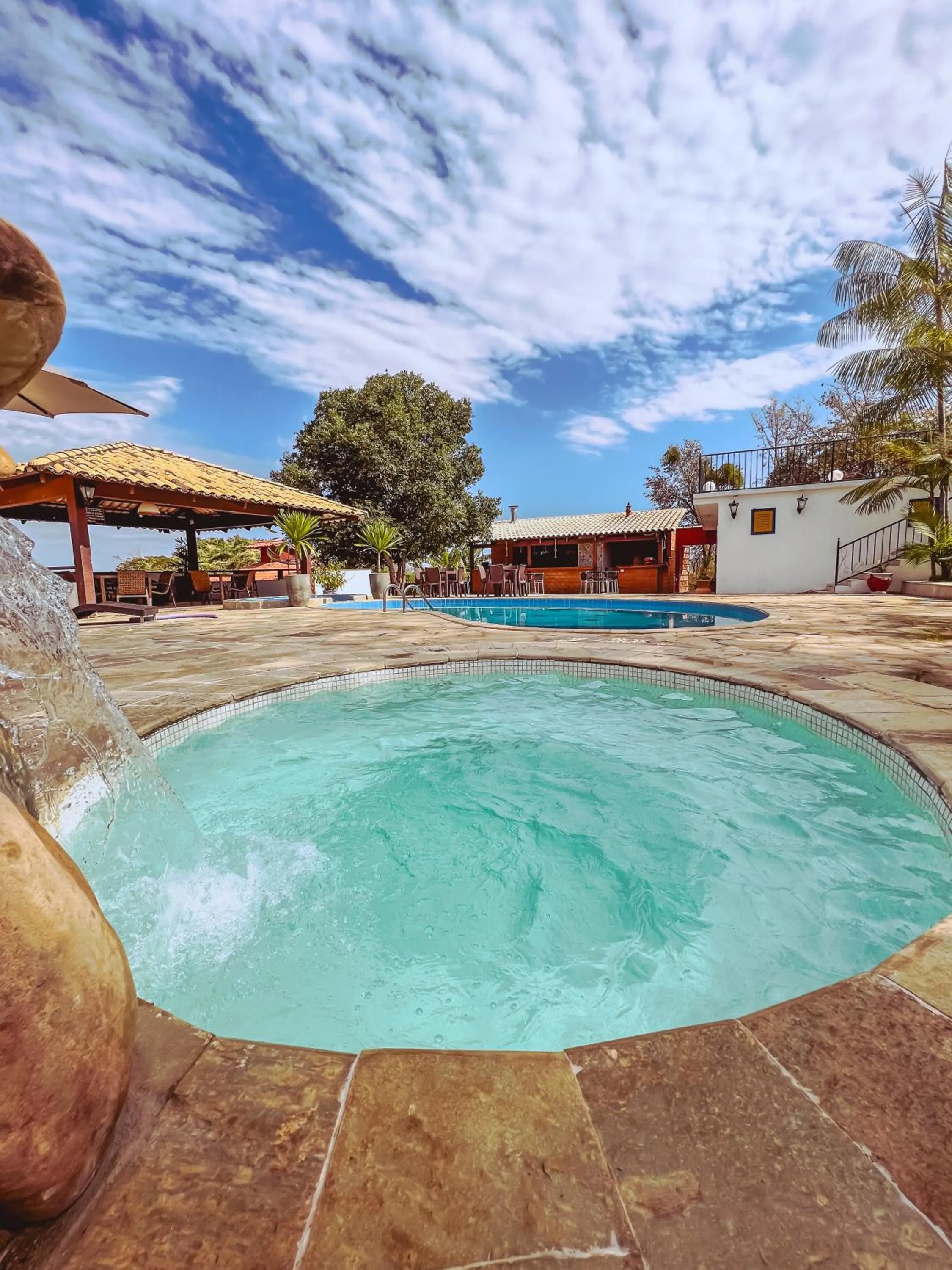 Hot Tub in Chalés Terraviva