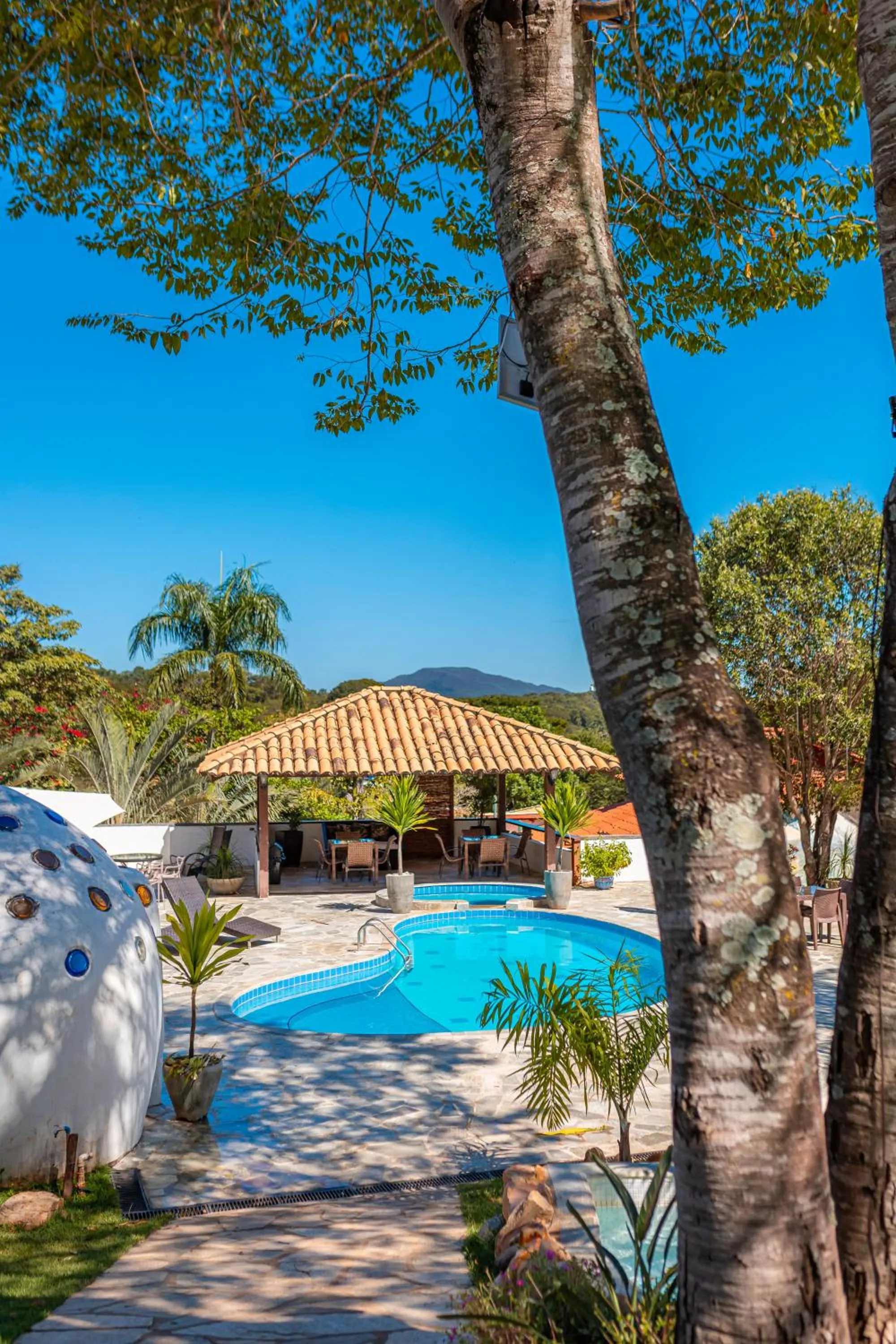 Swimming pool in Chalés Terraviva