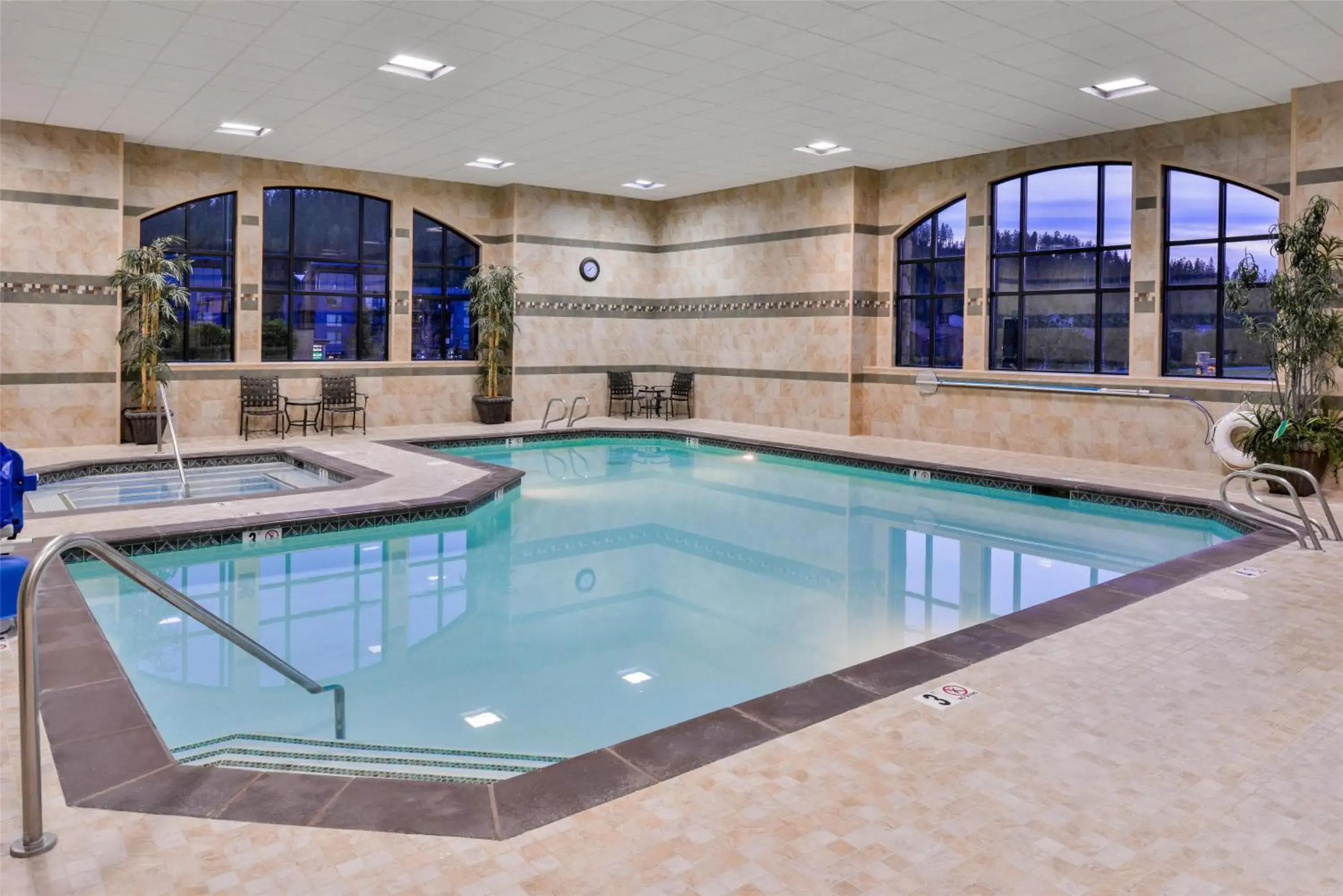 Pool view in Hampton Inn and Suites Coeur d'Alene Pool view in Hampton Inn and Suites Coeur d'Alene