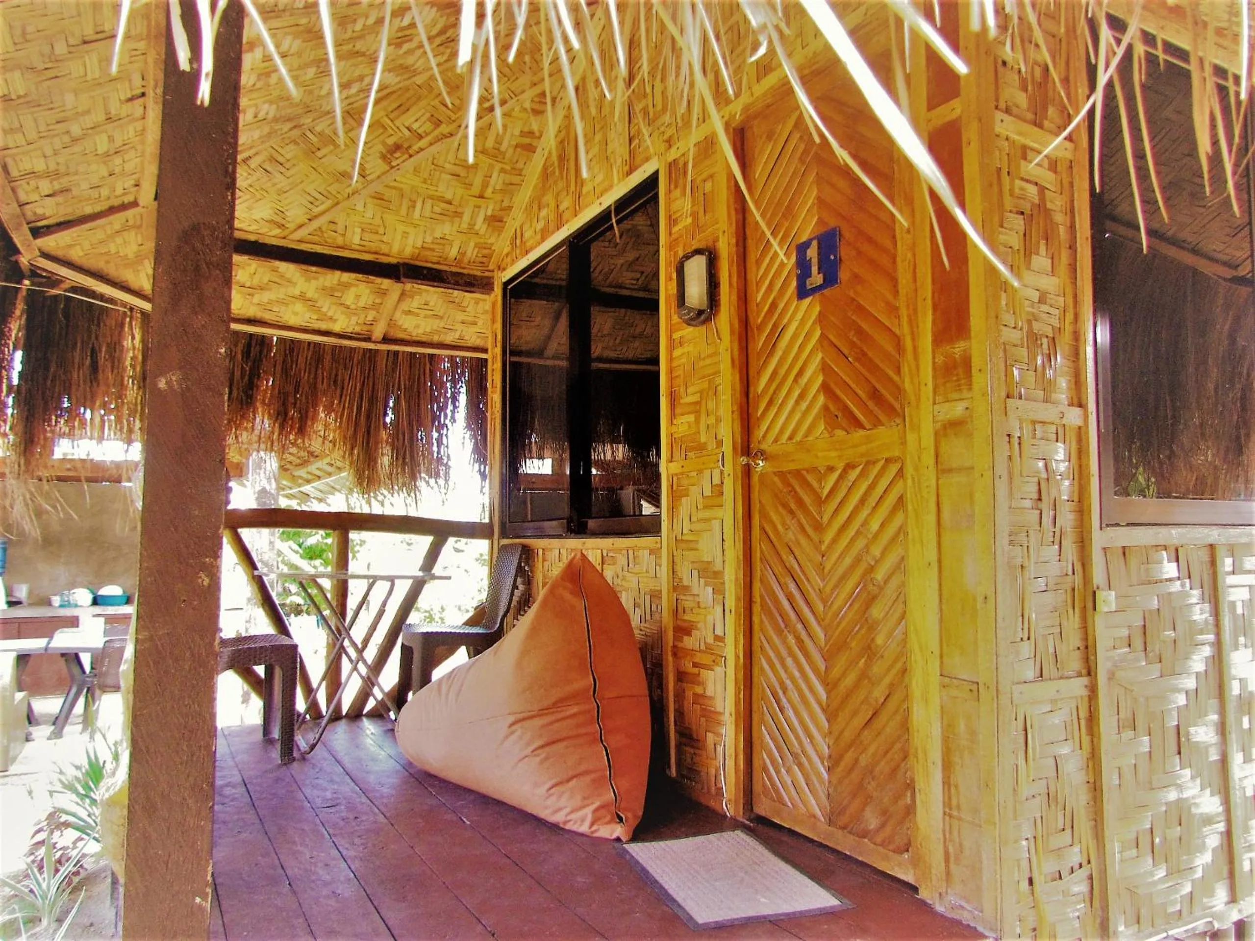 Patio in Siargao Tropic Hostel