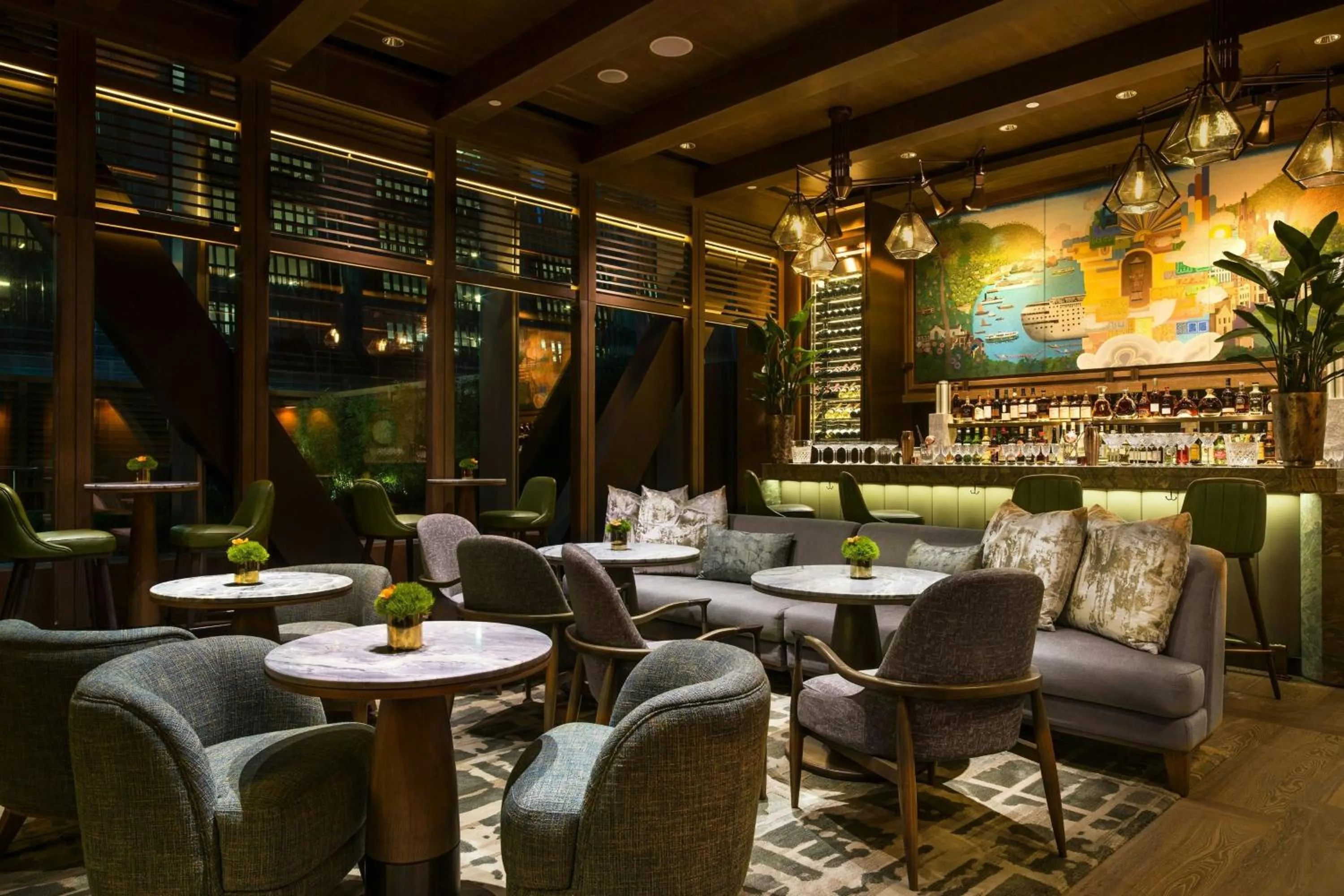 Lounge or bar in The St. Regis Hong Kong