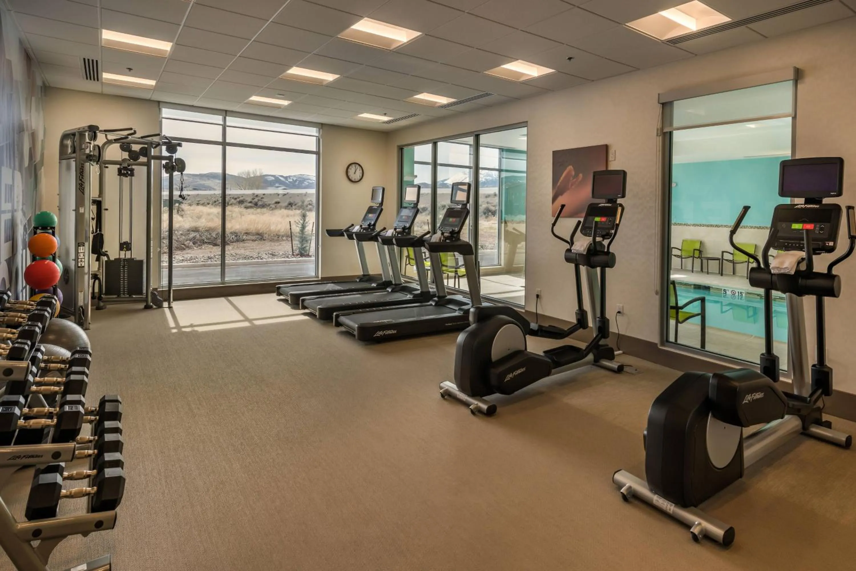 Fitness centre/facilities in SpringHill Suites by Marriott Reno