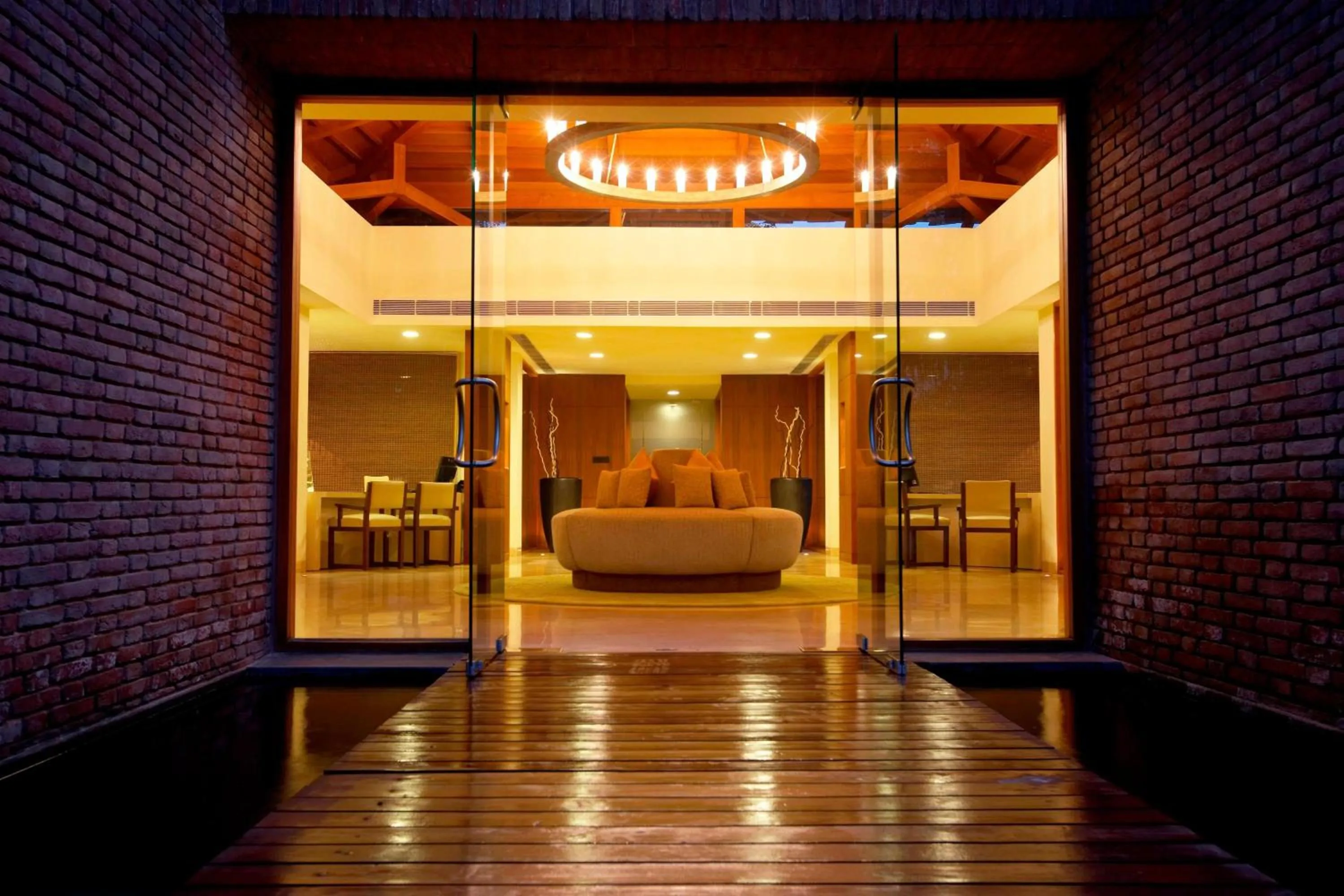 View (from property/room), Bed in The Westin Sohna Resort & Spa