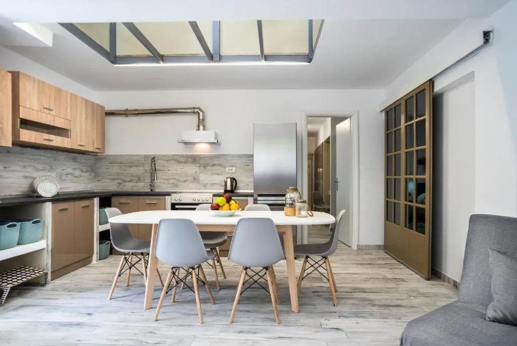 Kitchen or kitchenette in Lefka Hotel & Apartments