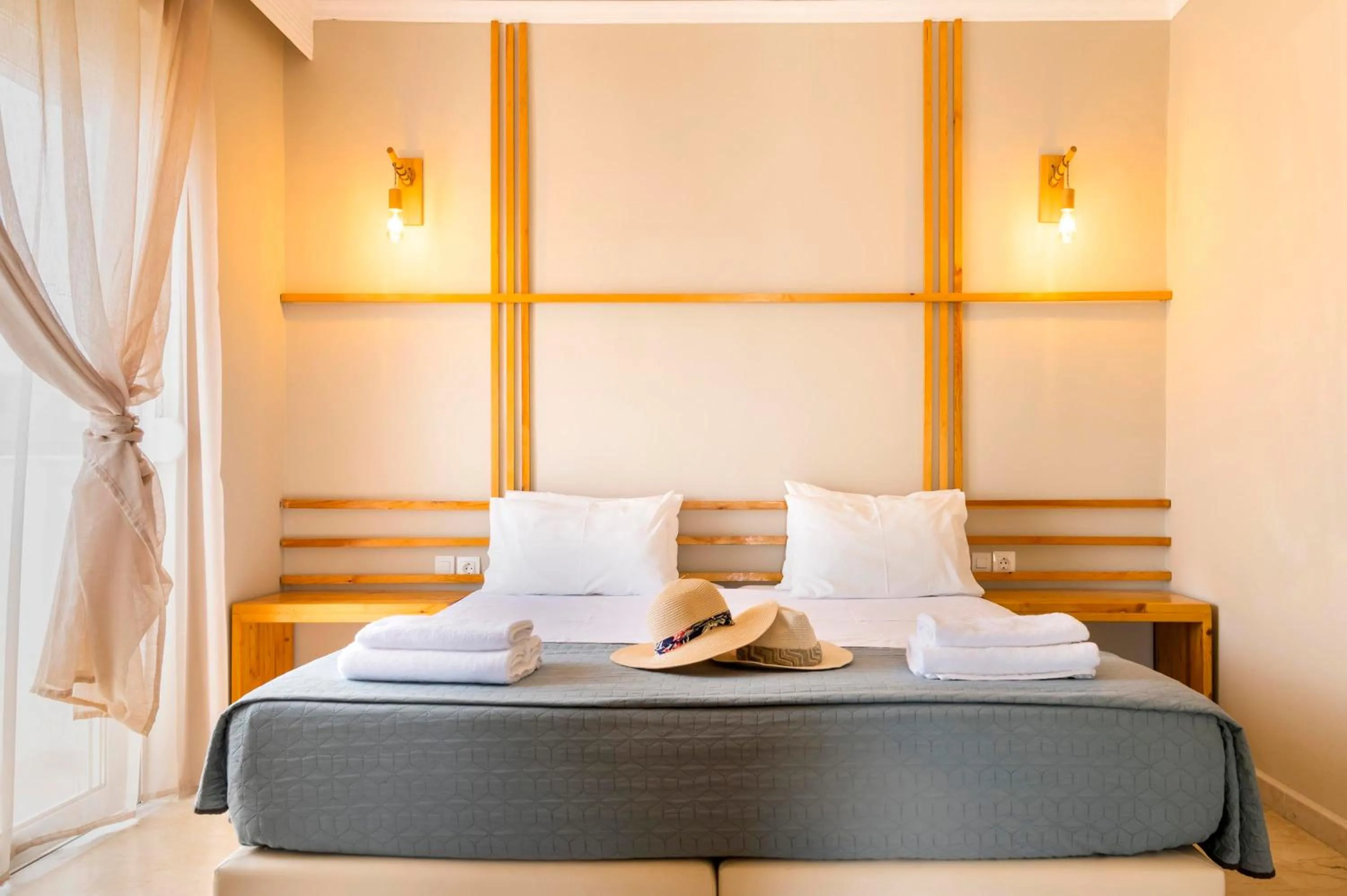 Bed in Lefka Hotel & Apartments