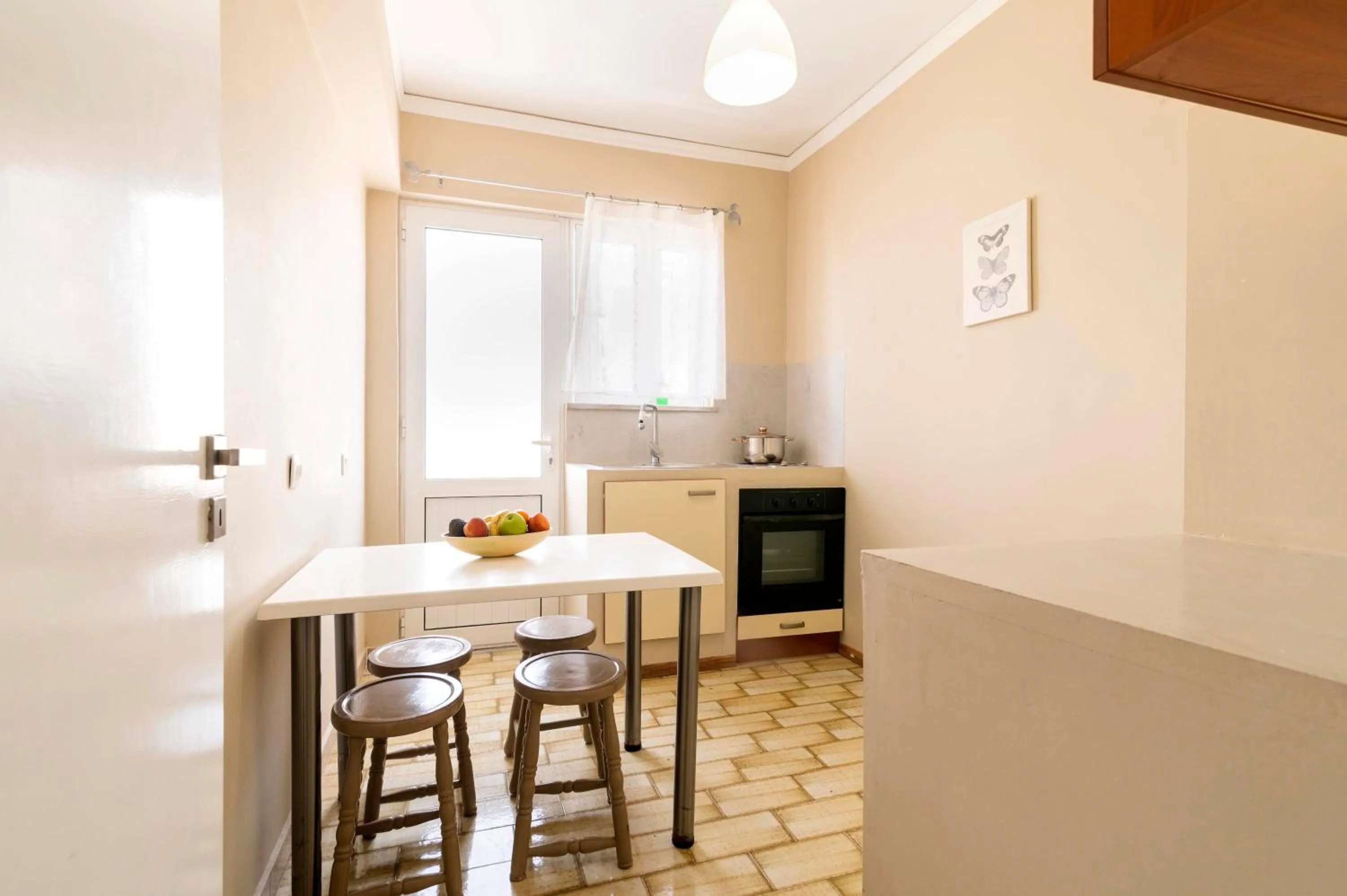Kitchen or kitchenette in Lefka Hotel & Apartments