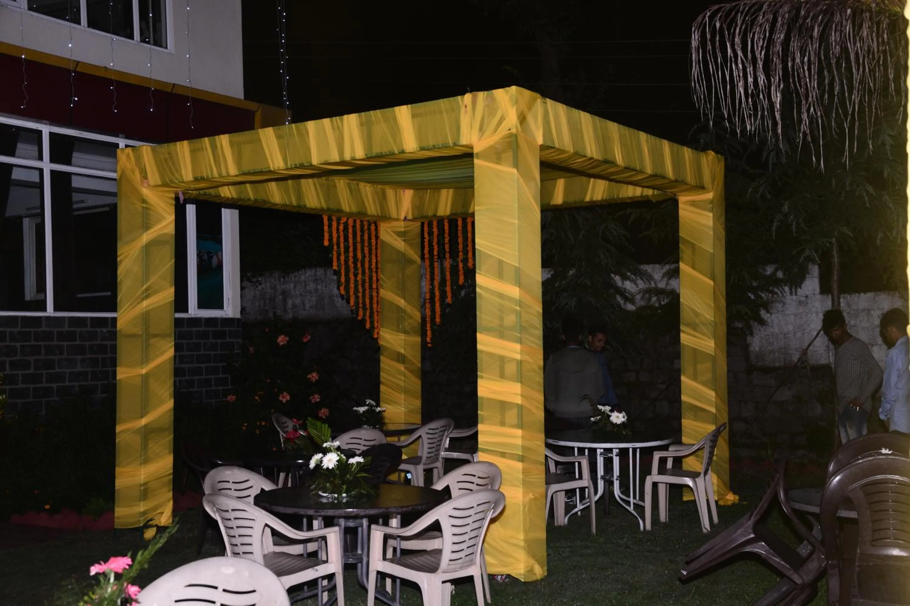 People in Highland Village Resort