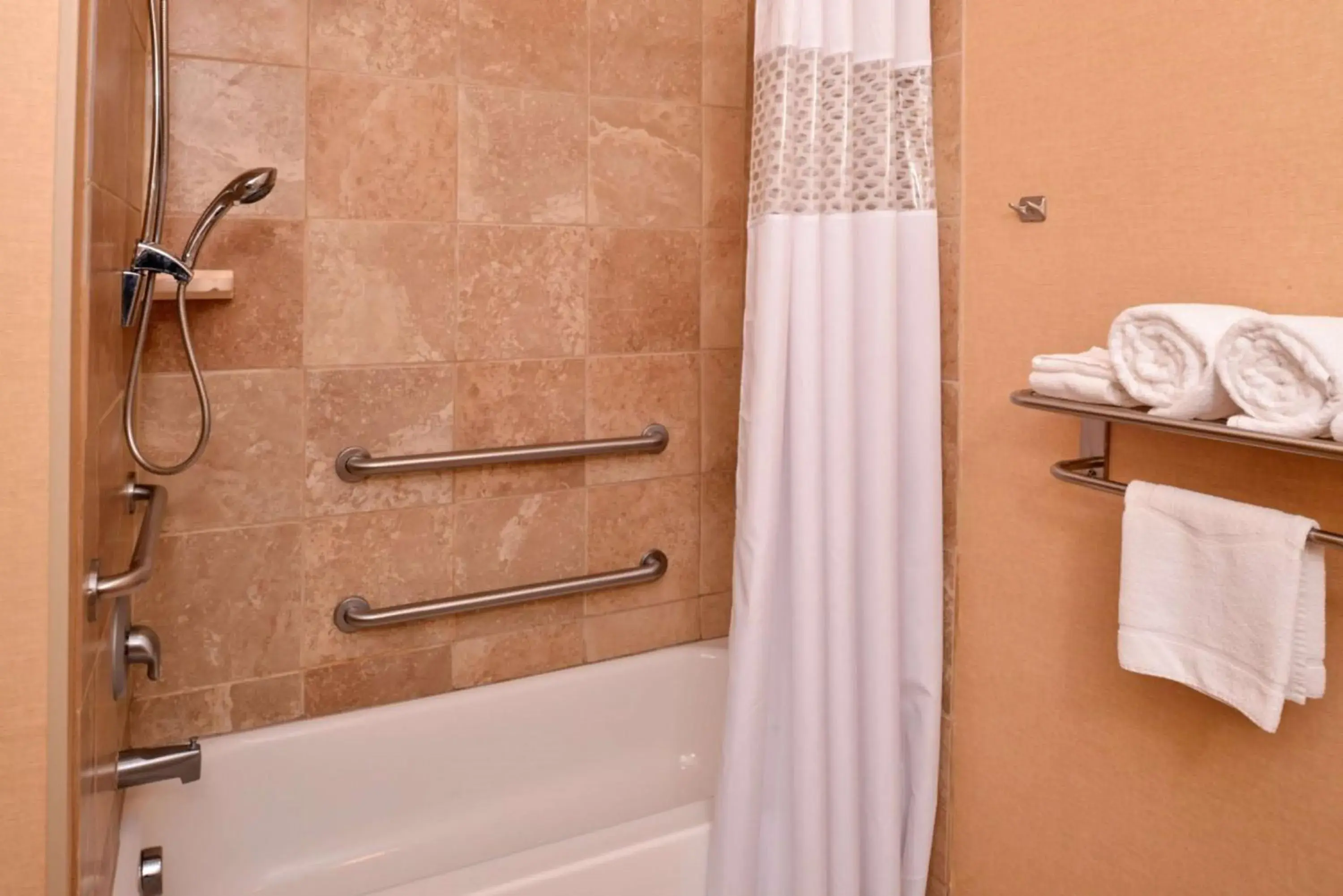 Bathroom in Hampton By Hilton Lincoln Bathroom in Hampton By Hilton Lincoln