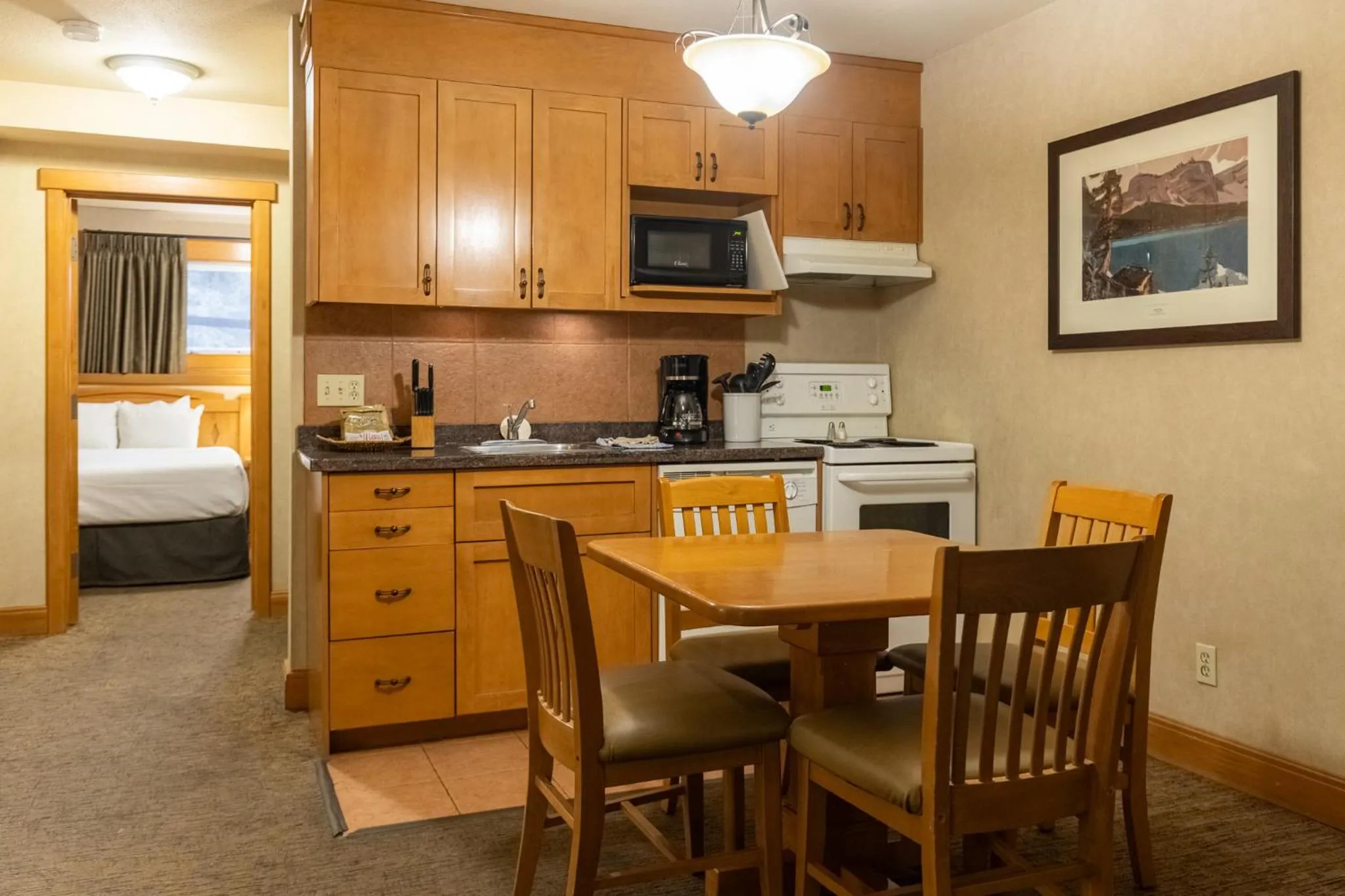 kitchen in The Hidden Ridge Resort