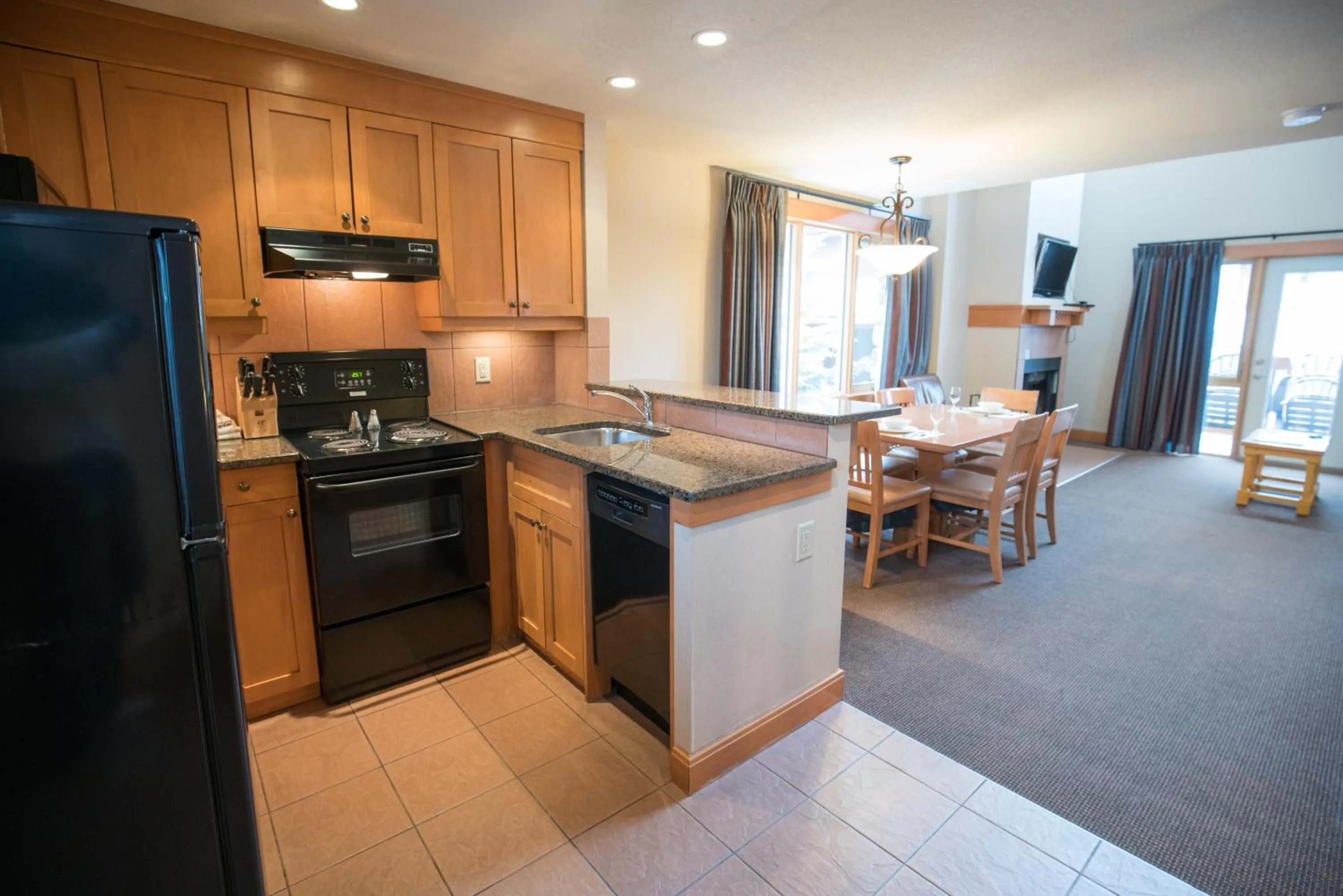 Kitchen or kitchenette in The Hidden Ridge Resort