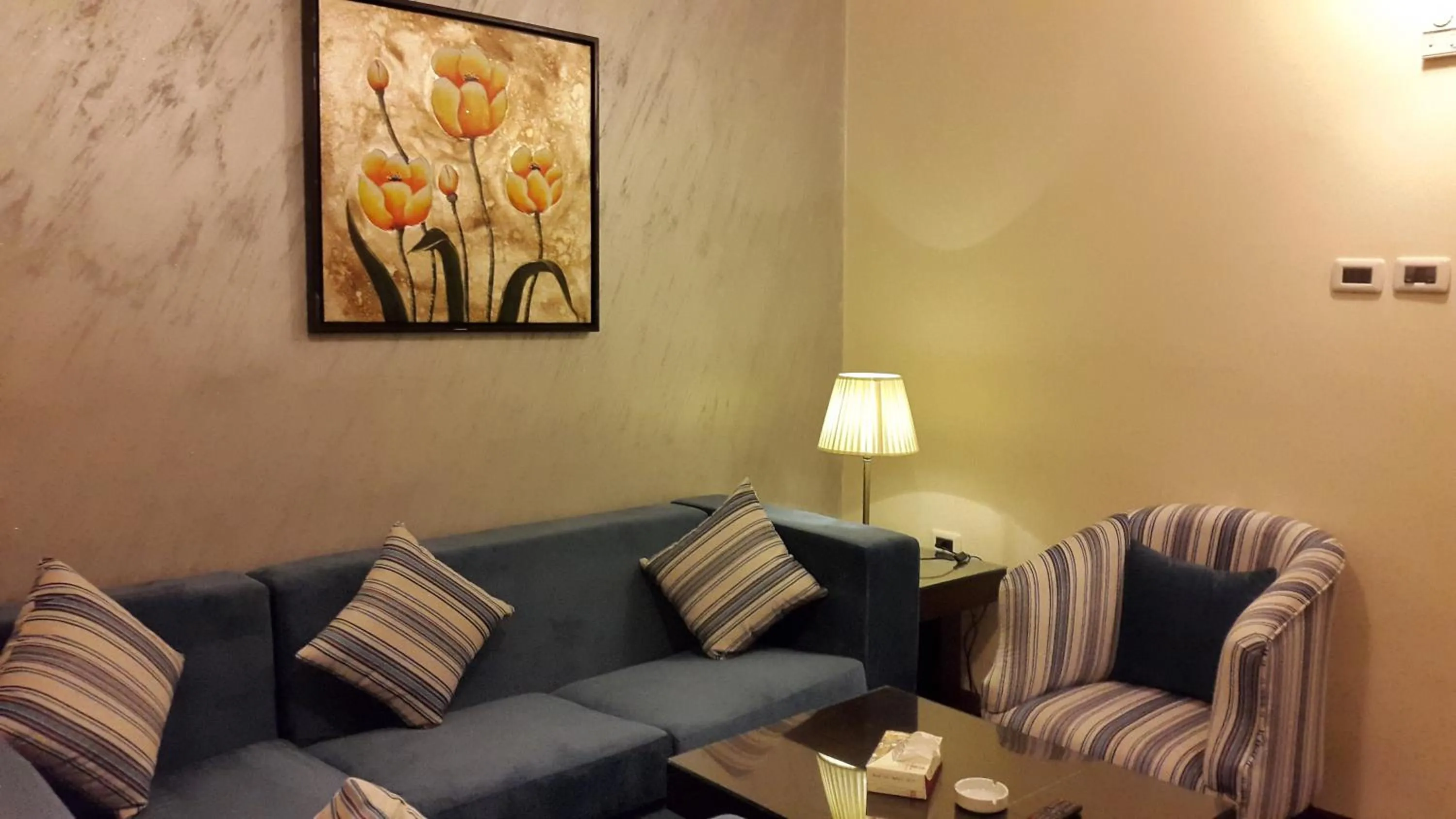 Seating area in Al Thuraya Hotel