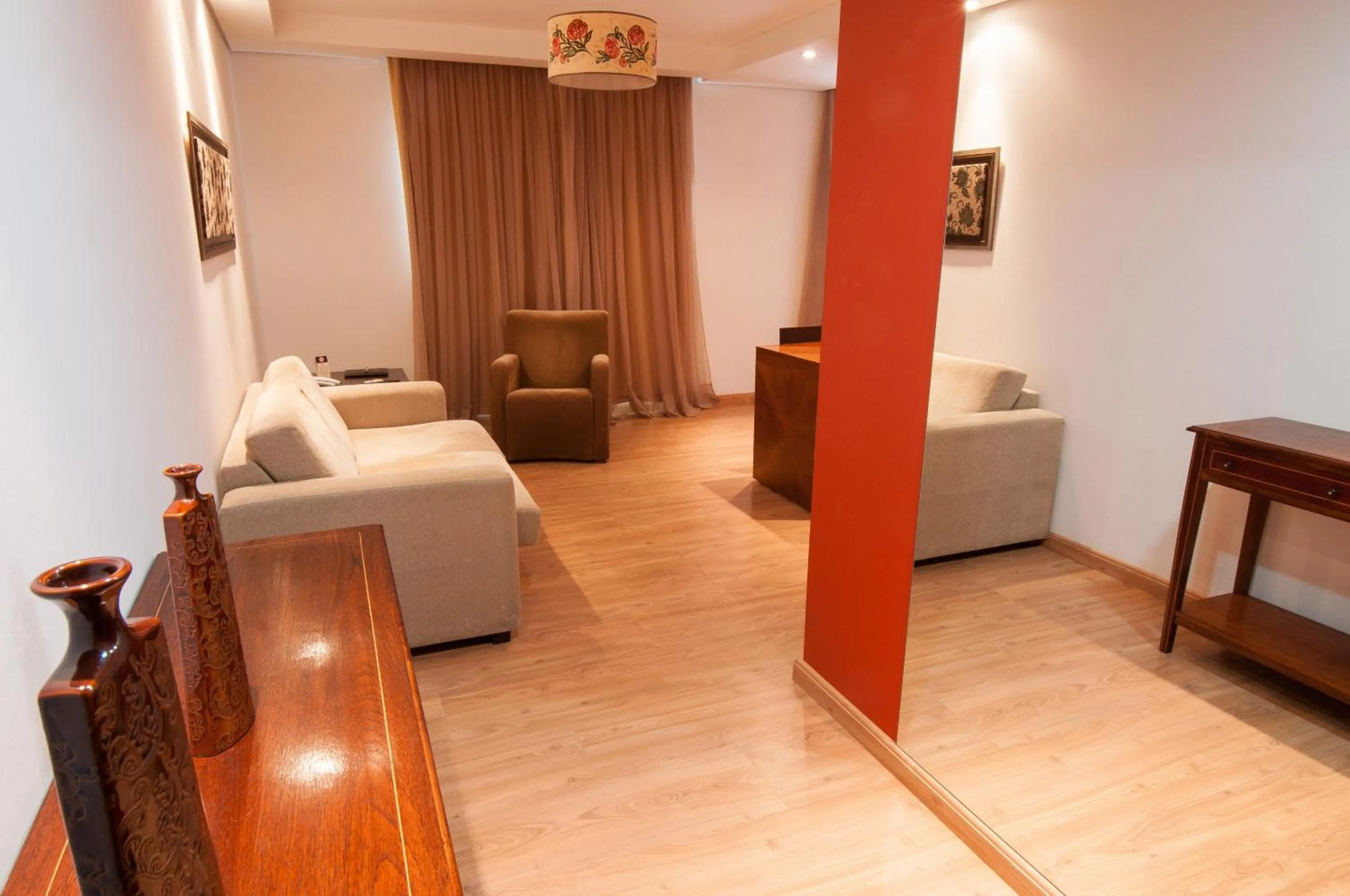 Seating area in Jacques Georges Tower