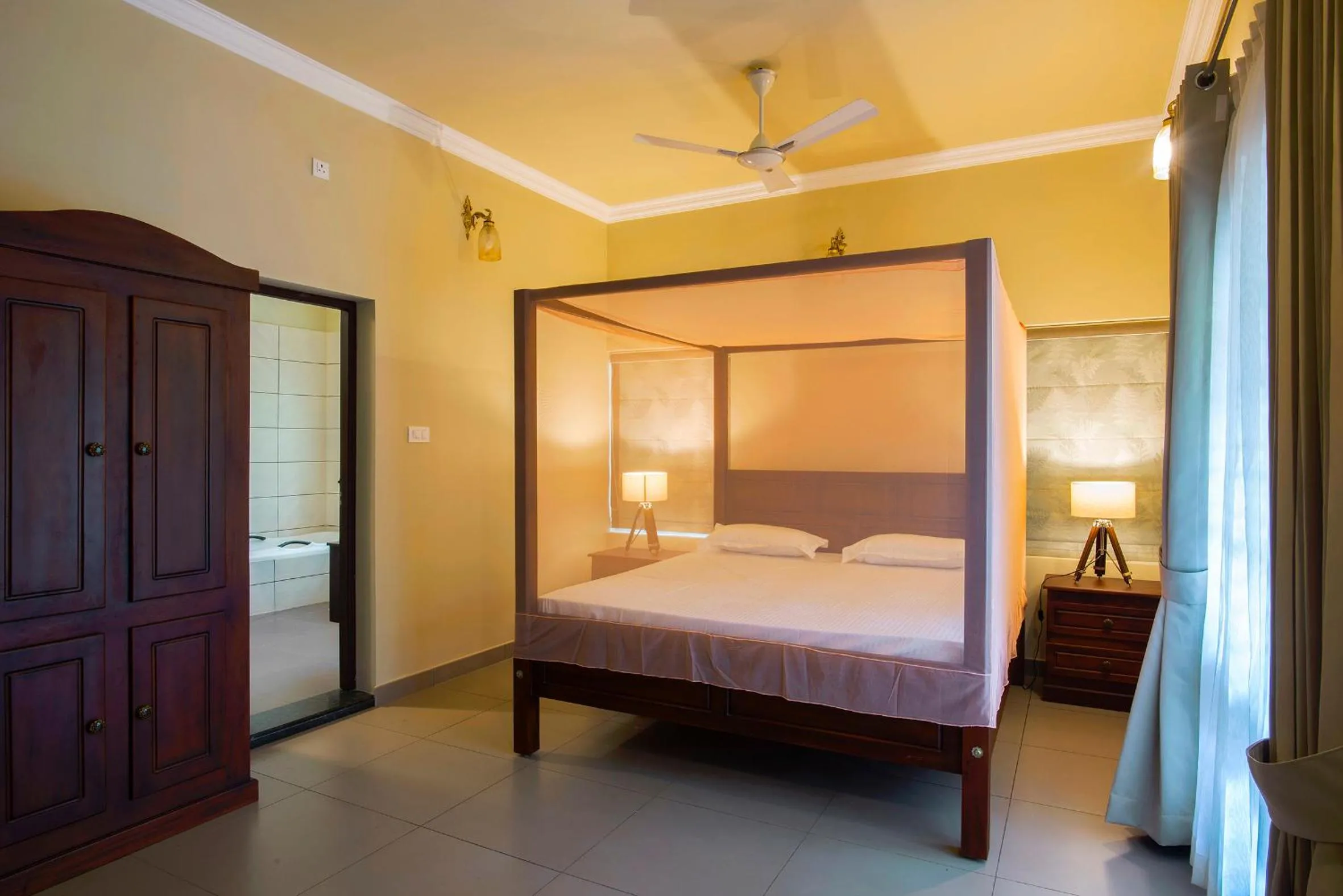 Deluxe Double Room with Balcony - single occupancy in Alencherry plantation homestay